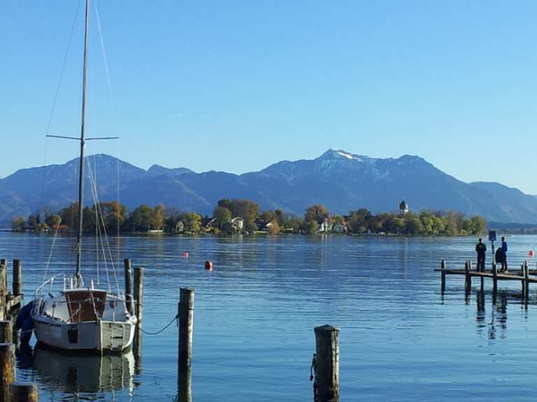 eine tour mit dem fahrrad um den chiemsee