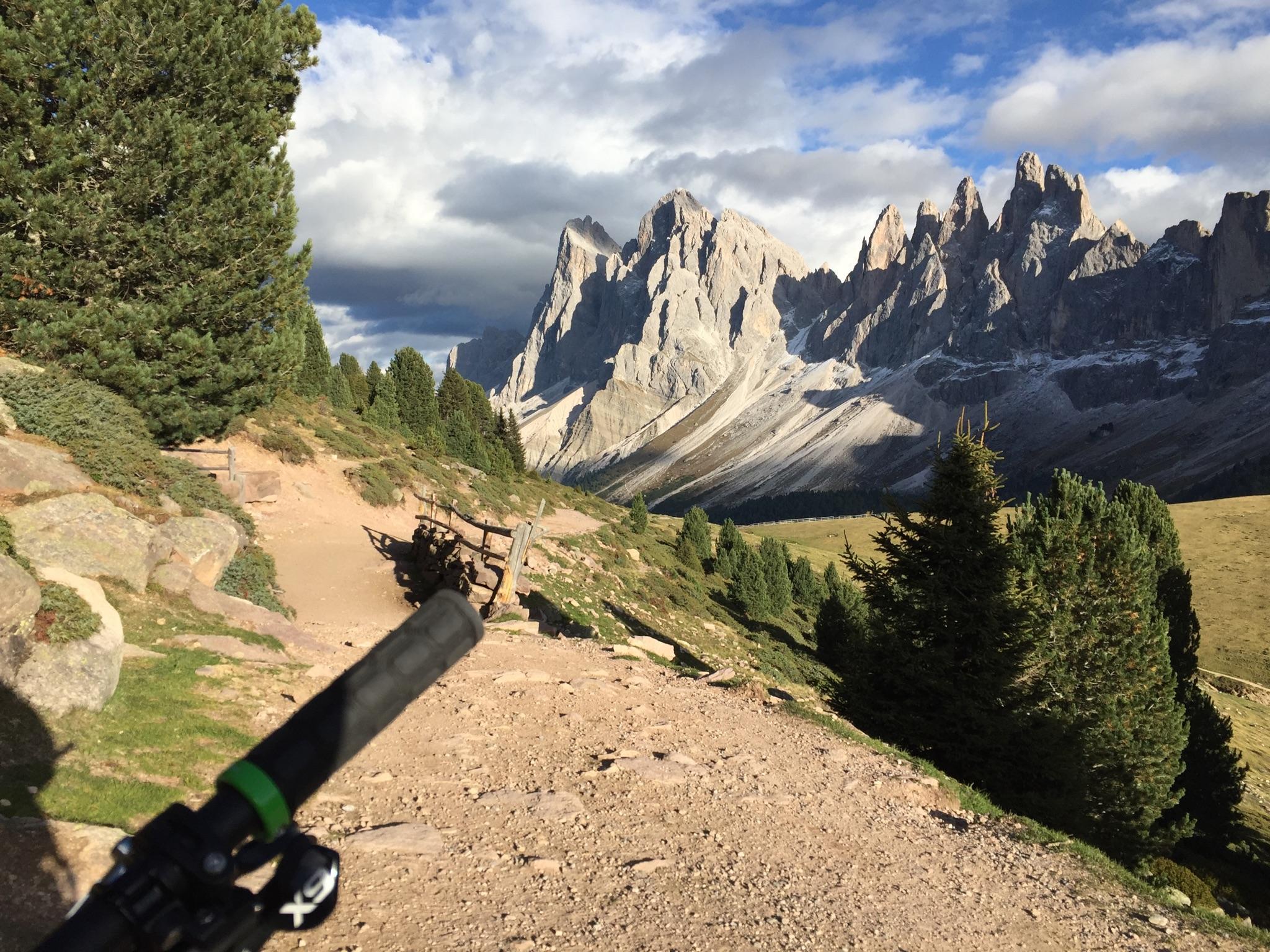 mountain biking in dolomites