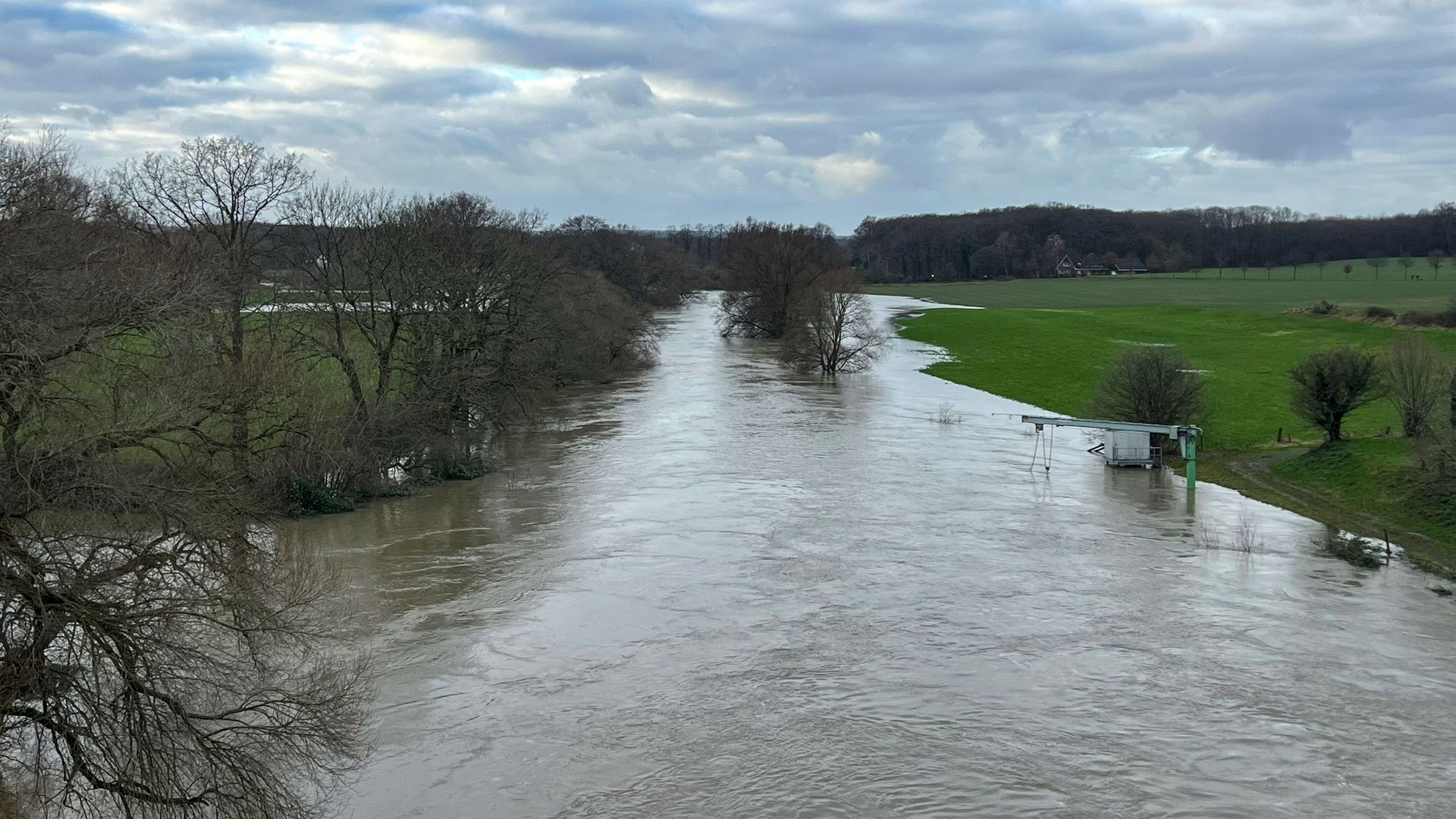 Blick von der Lippebrücke der Alten Fahrt