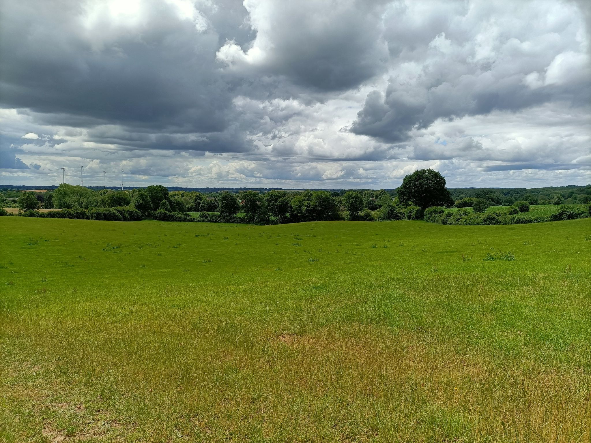 Die Wolken sehen bedrohlich aus