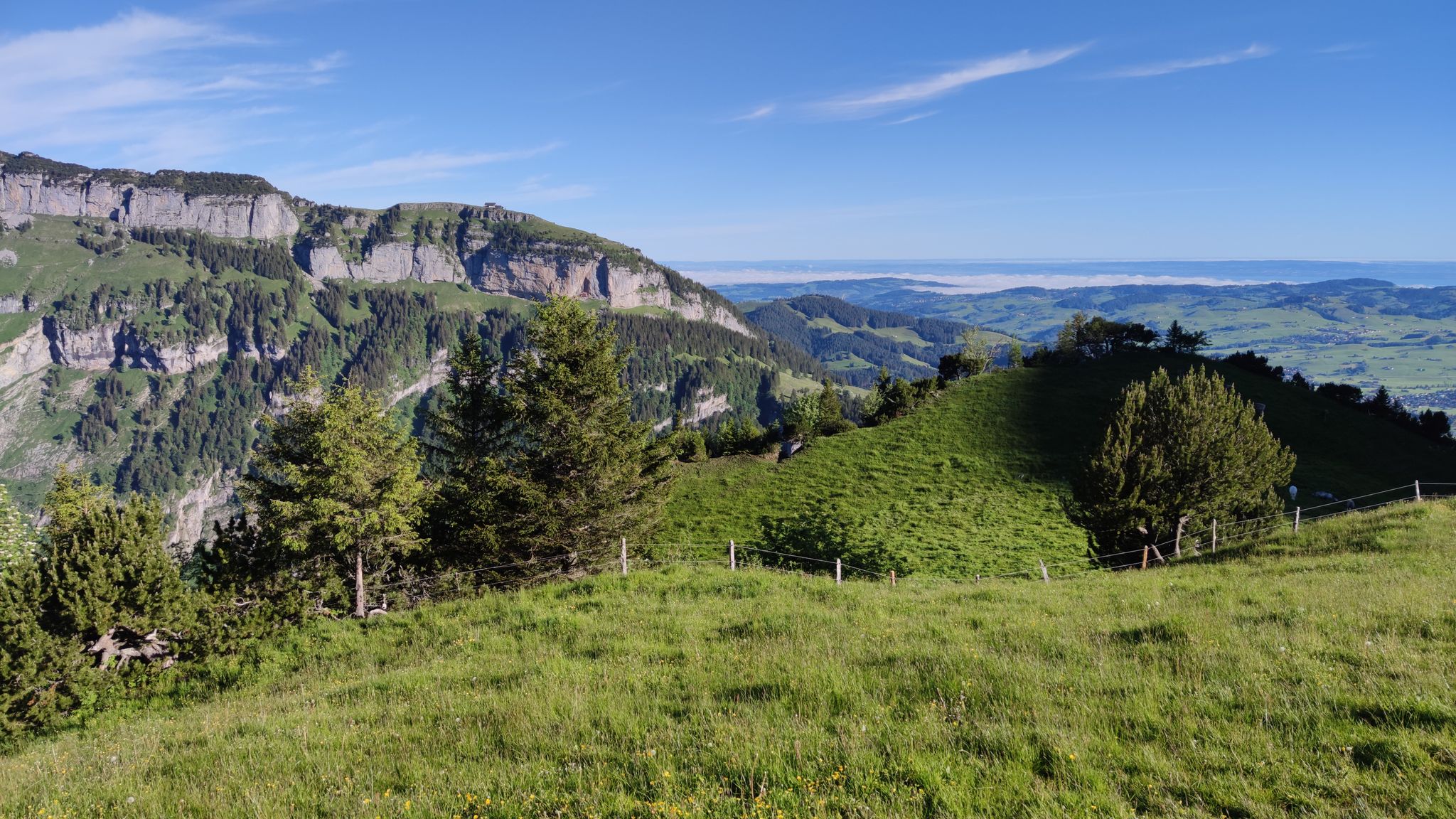 Vis a vis die Ebenalp und das Unterland