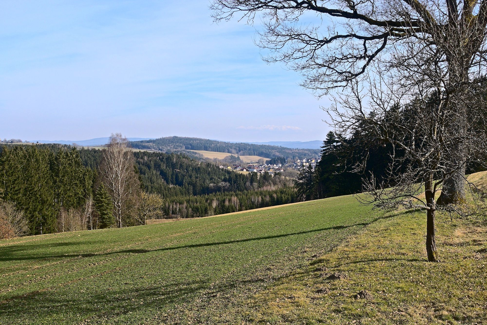Tolles Panorama im Rückspiegel