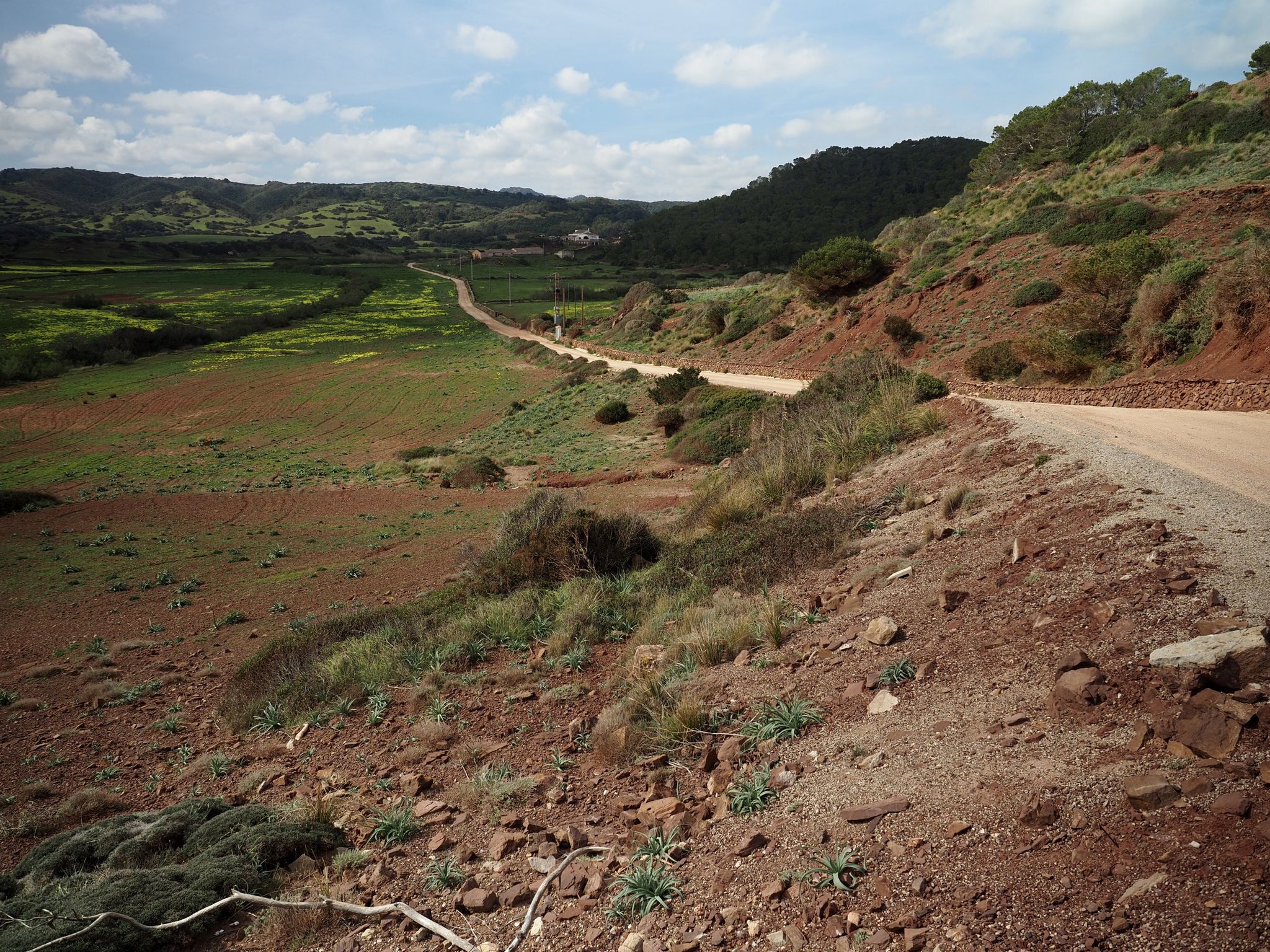 At the top, we saw this gravel path