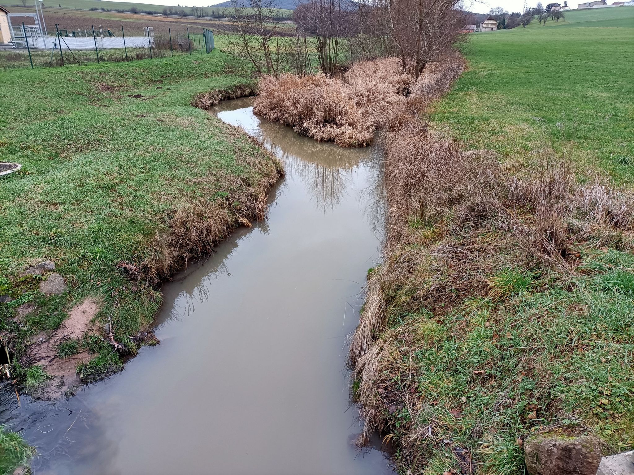 Am Herrmannweg ( Radweg ) bei Burgpreppach