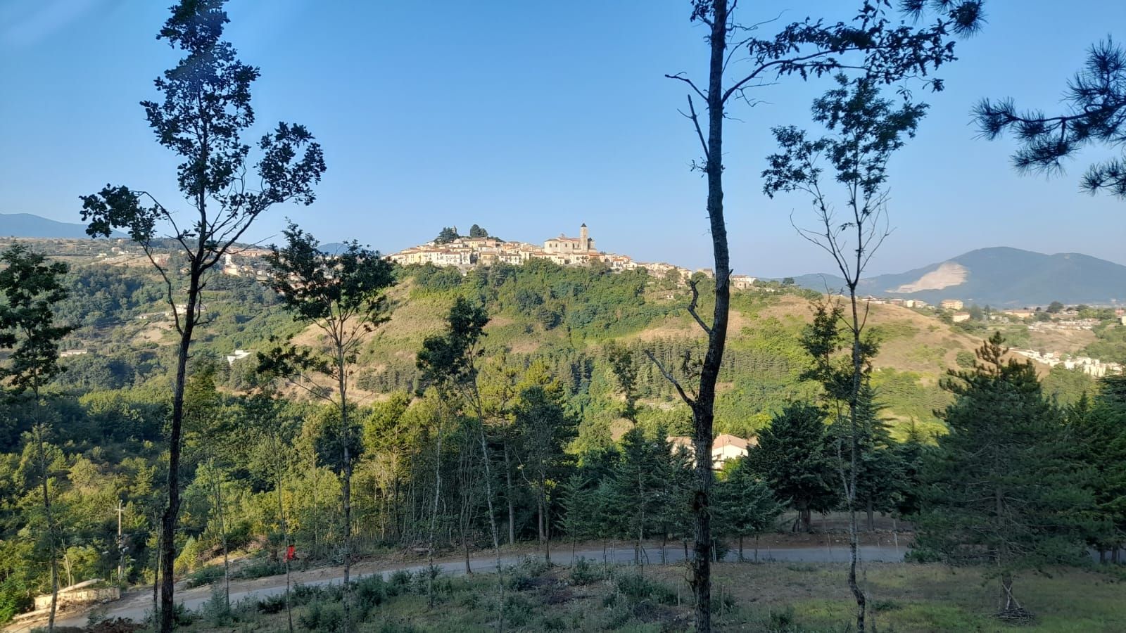 Panorama di Pignola dalla SP140