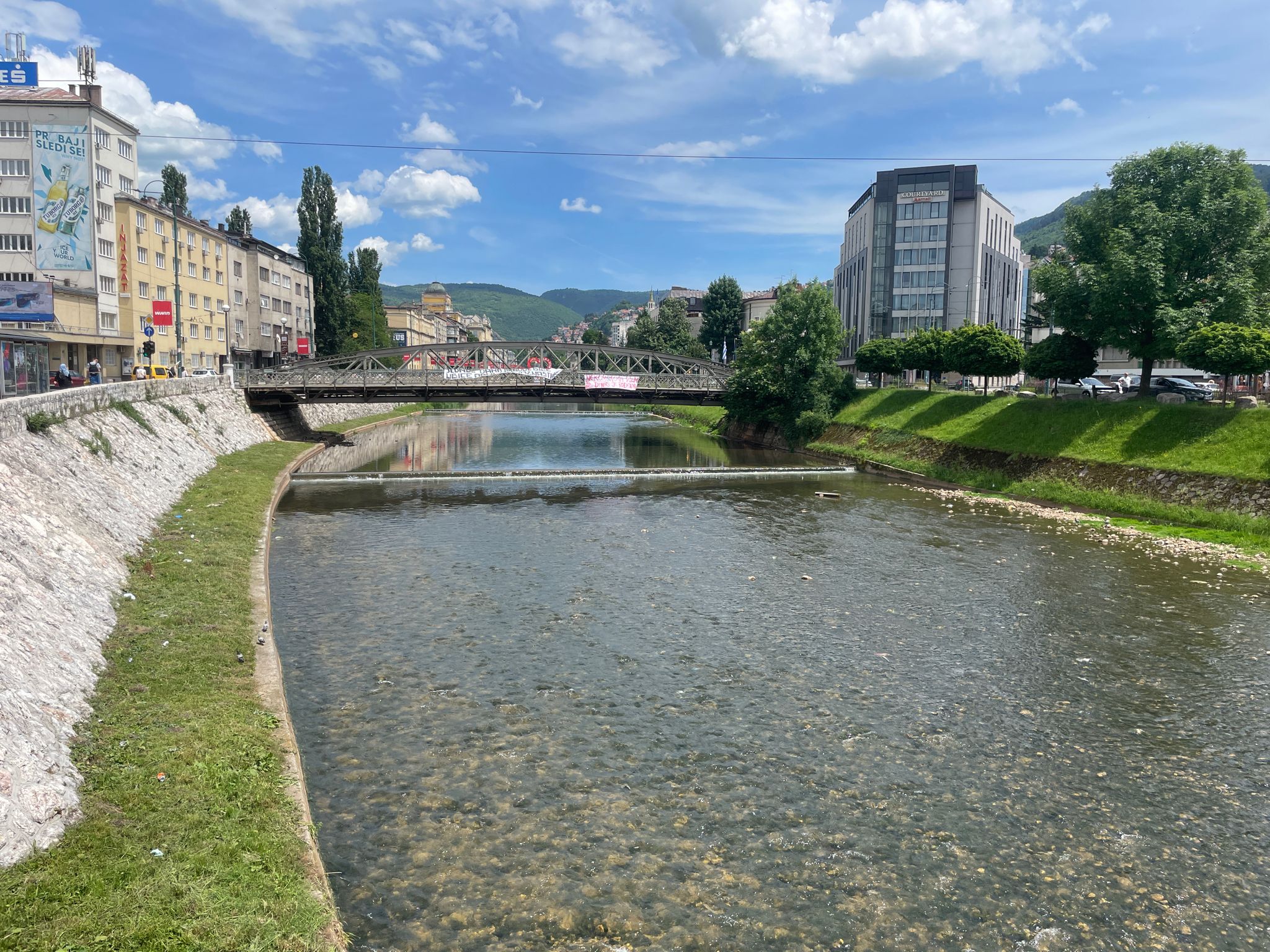 Fluss Miljacka