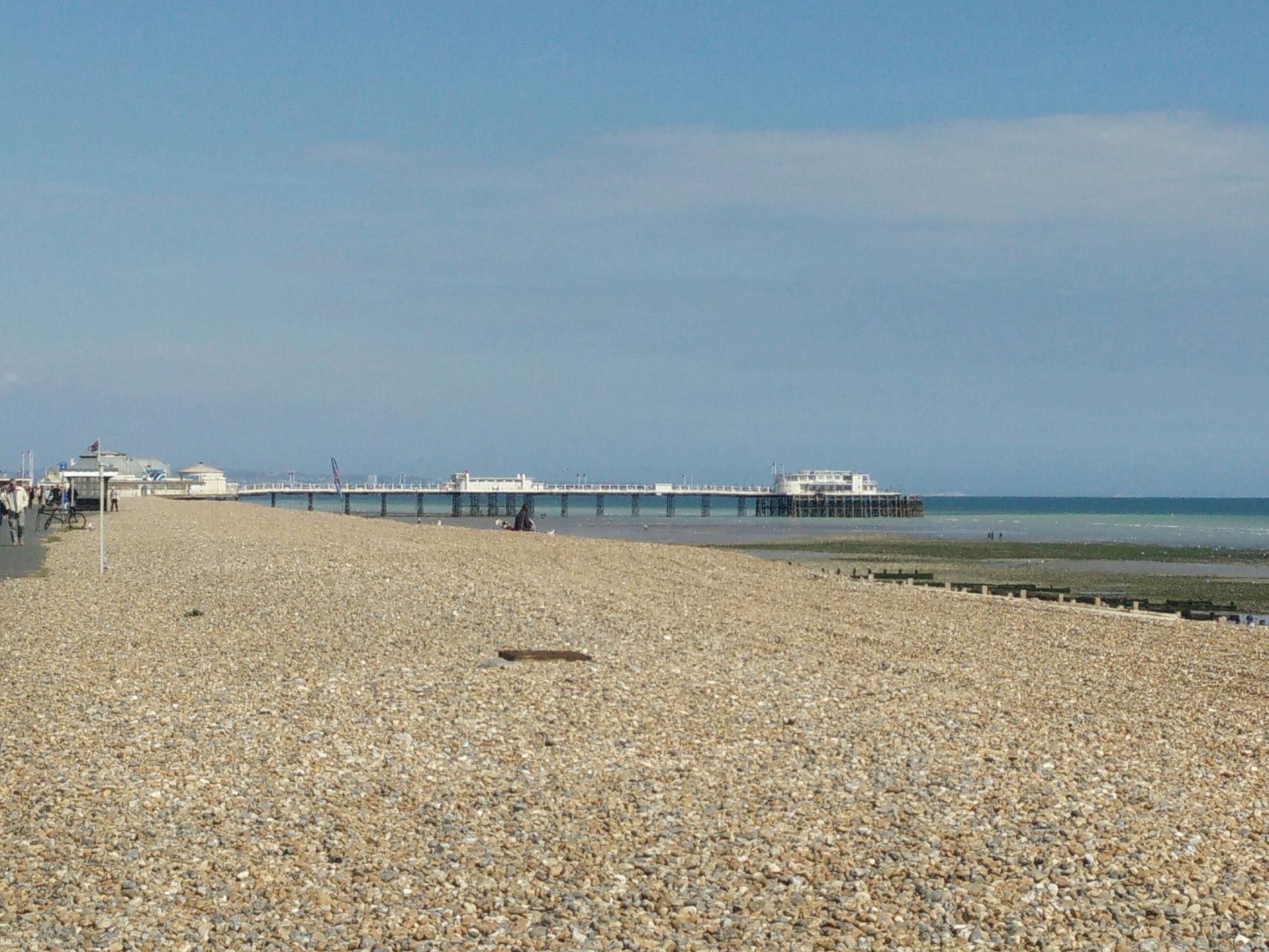 Worthing Pier across the beach