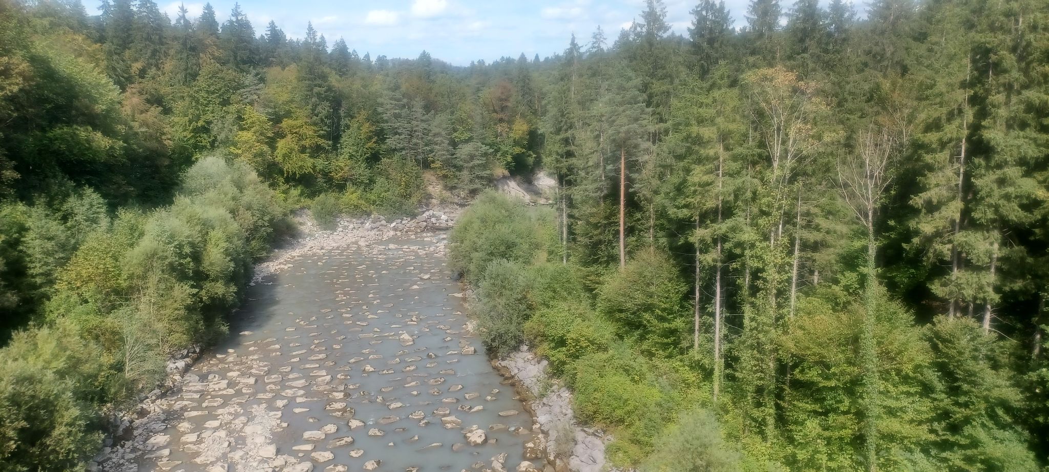Blick von der Simmebrücke