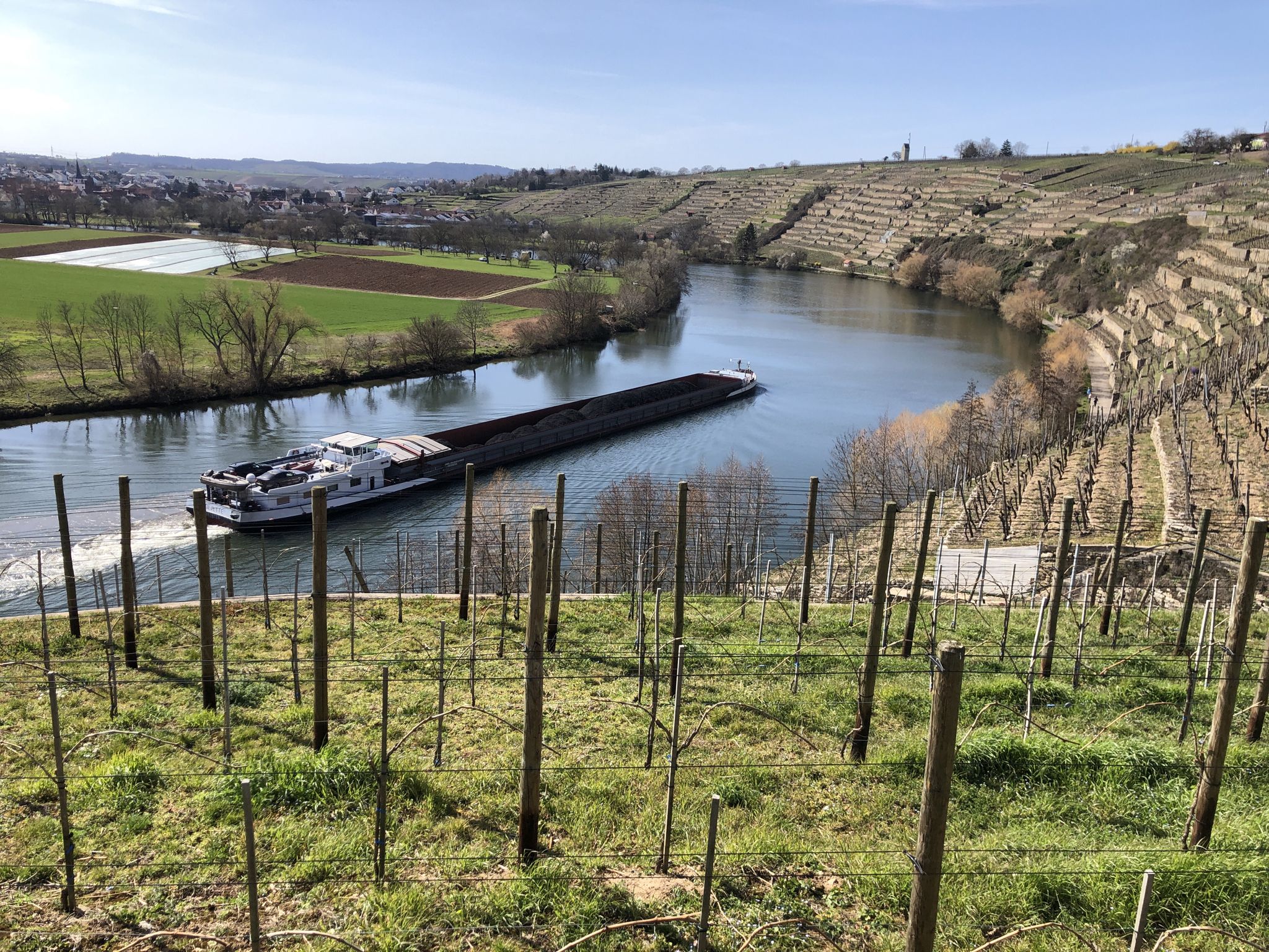 Blick auf den Neckar bei Kirchheim