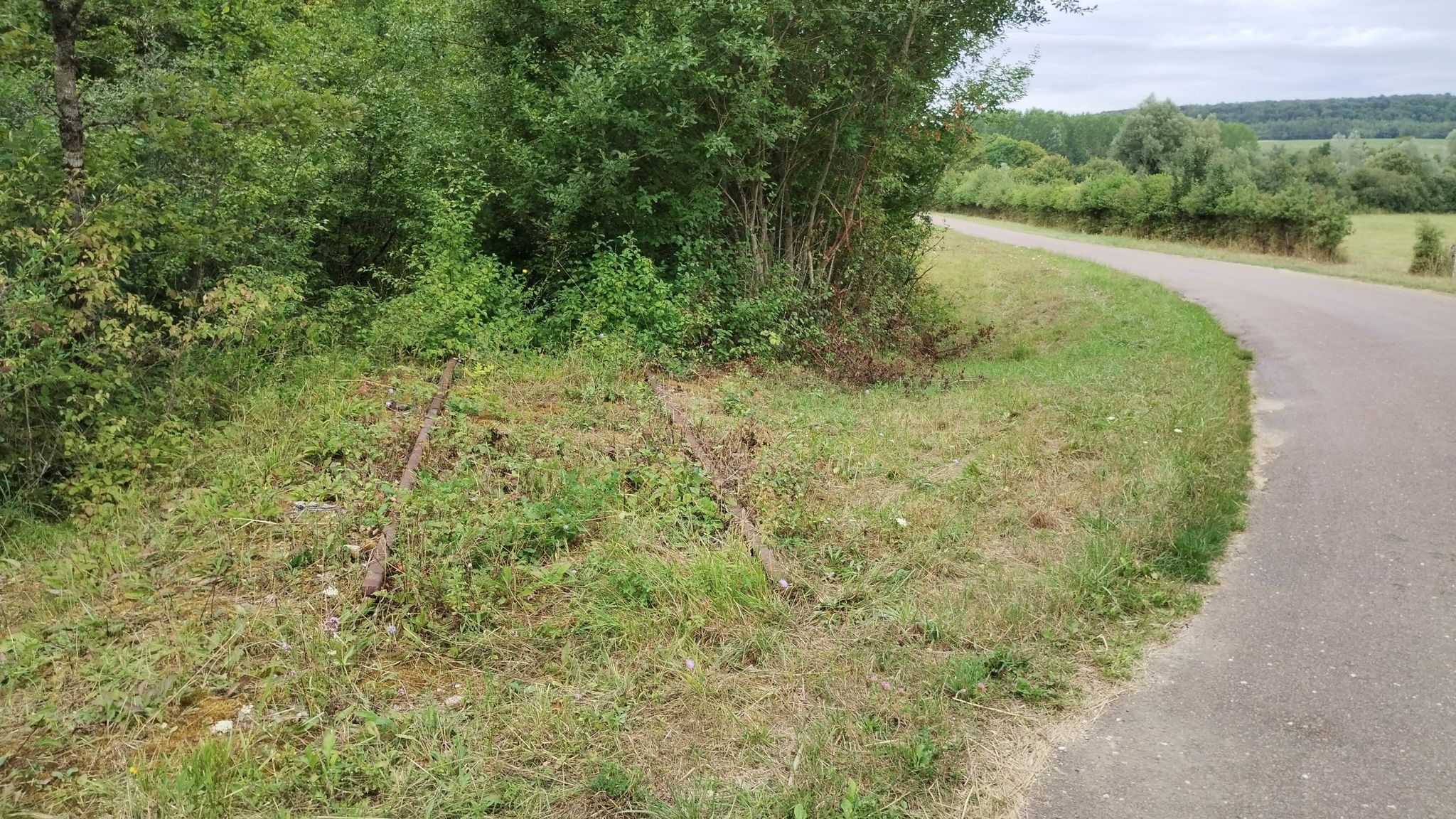 einde oude spoorweg