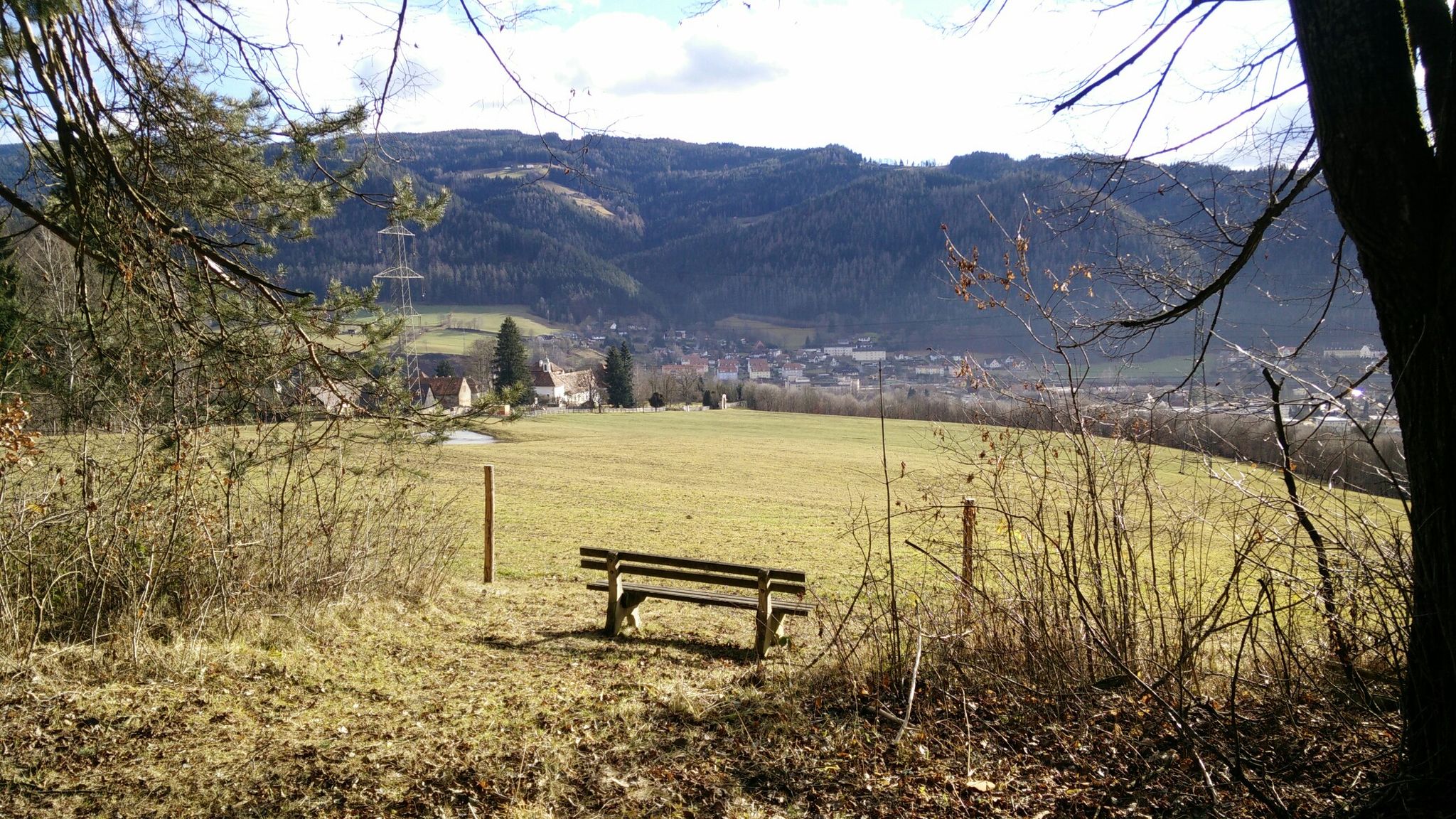 Ausblick auf Kindberg