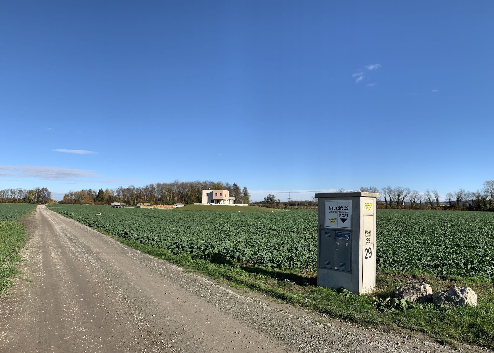 mit Postkasten