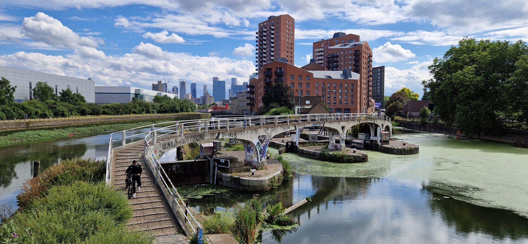 nice bridge for pedestrians and cyclists