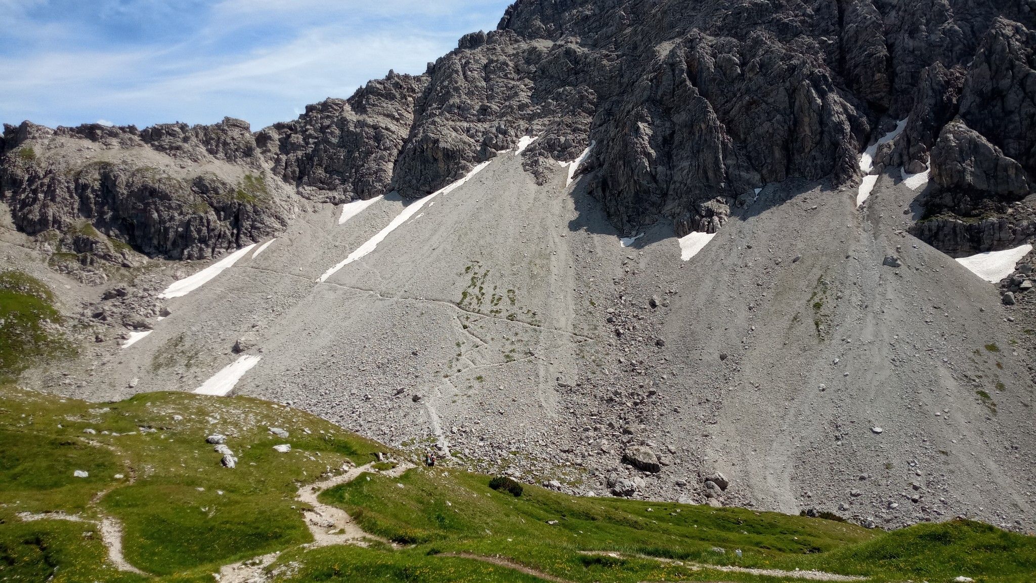Blick vom der Fiderepass-Hütte 2070m