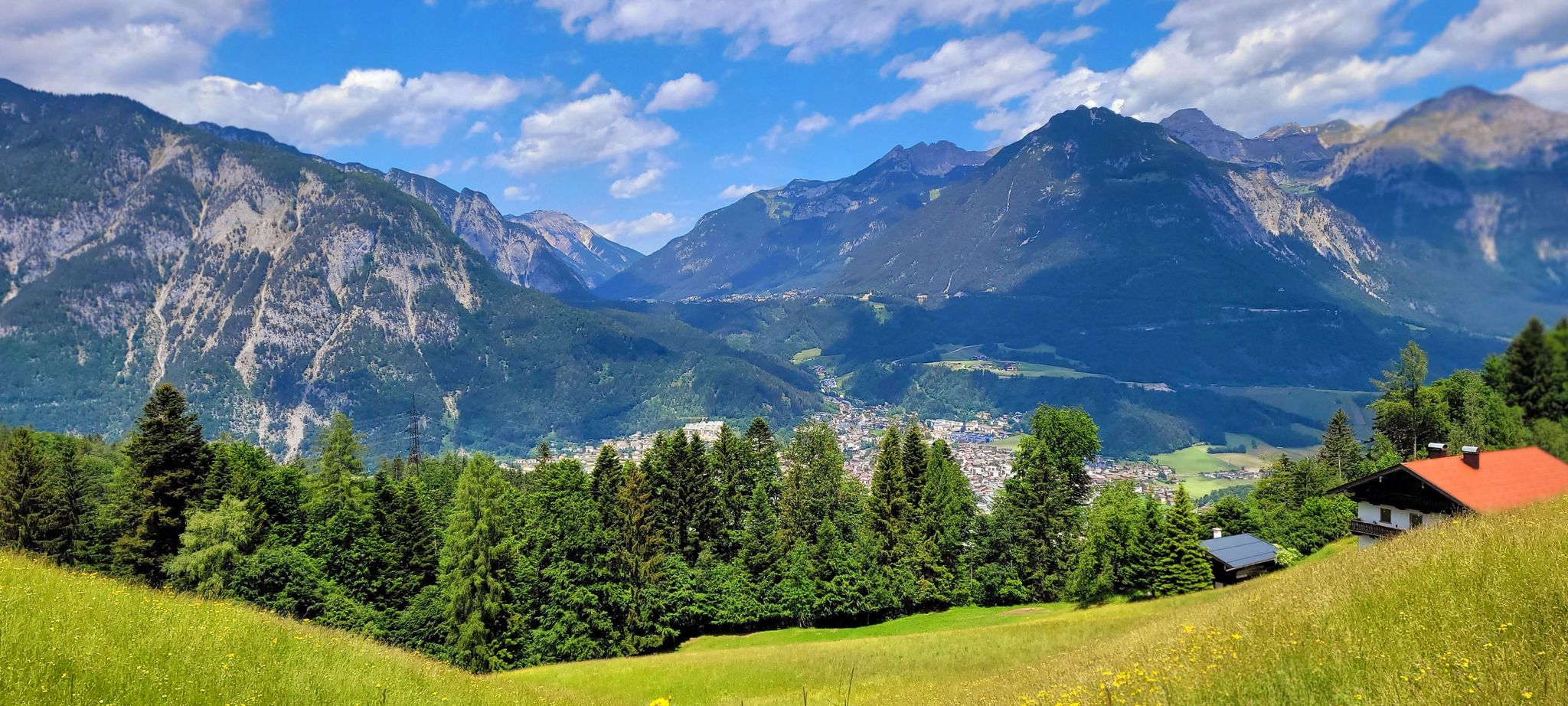 Blick von Troi Richtung Achensee und Jenbach