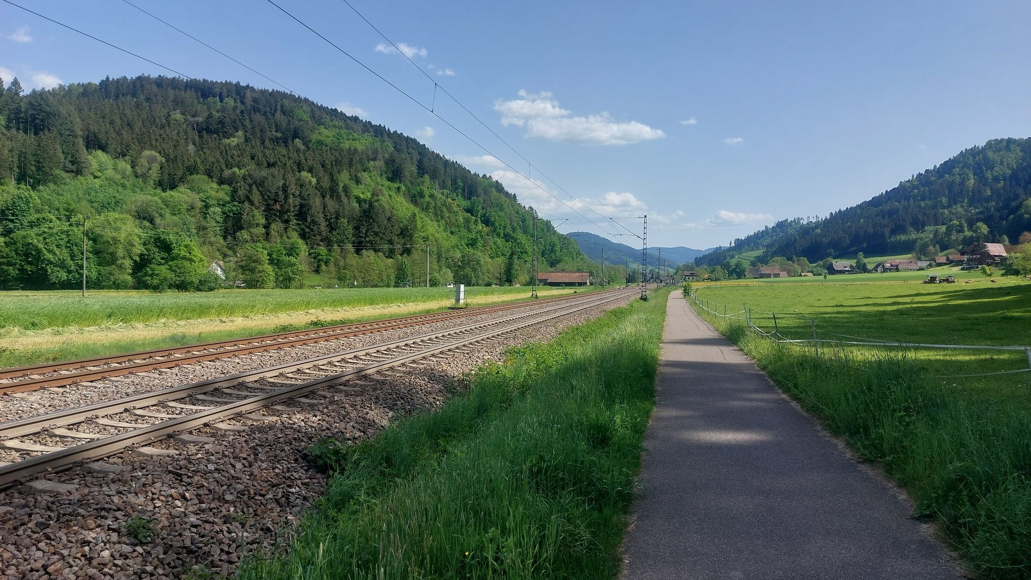 An der Schwarzwaldbahn im Tal der Gutach