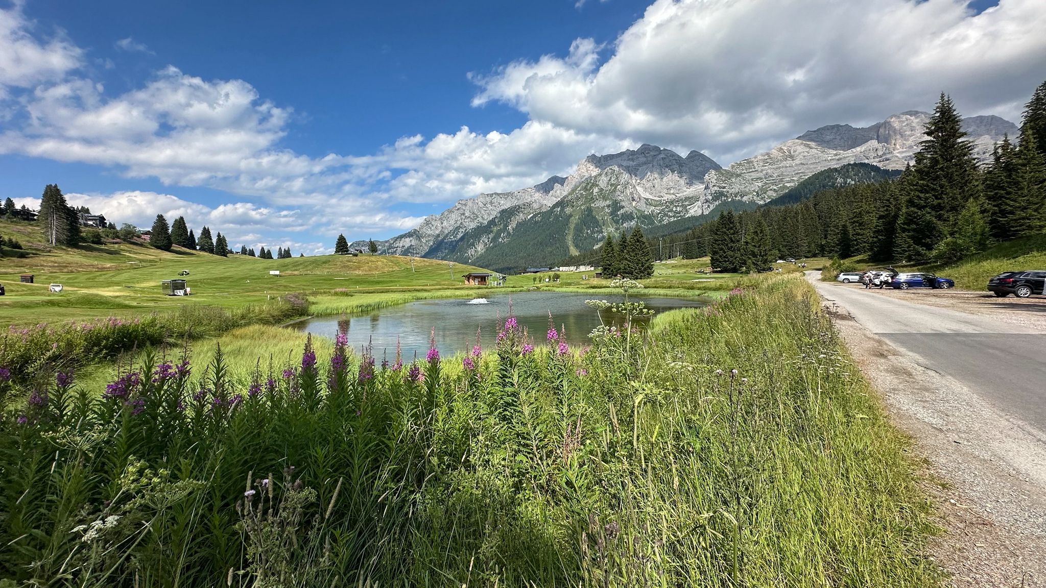 ...in Madonna di Campiglio gelandet...
