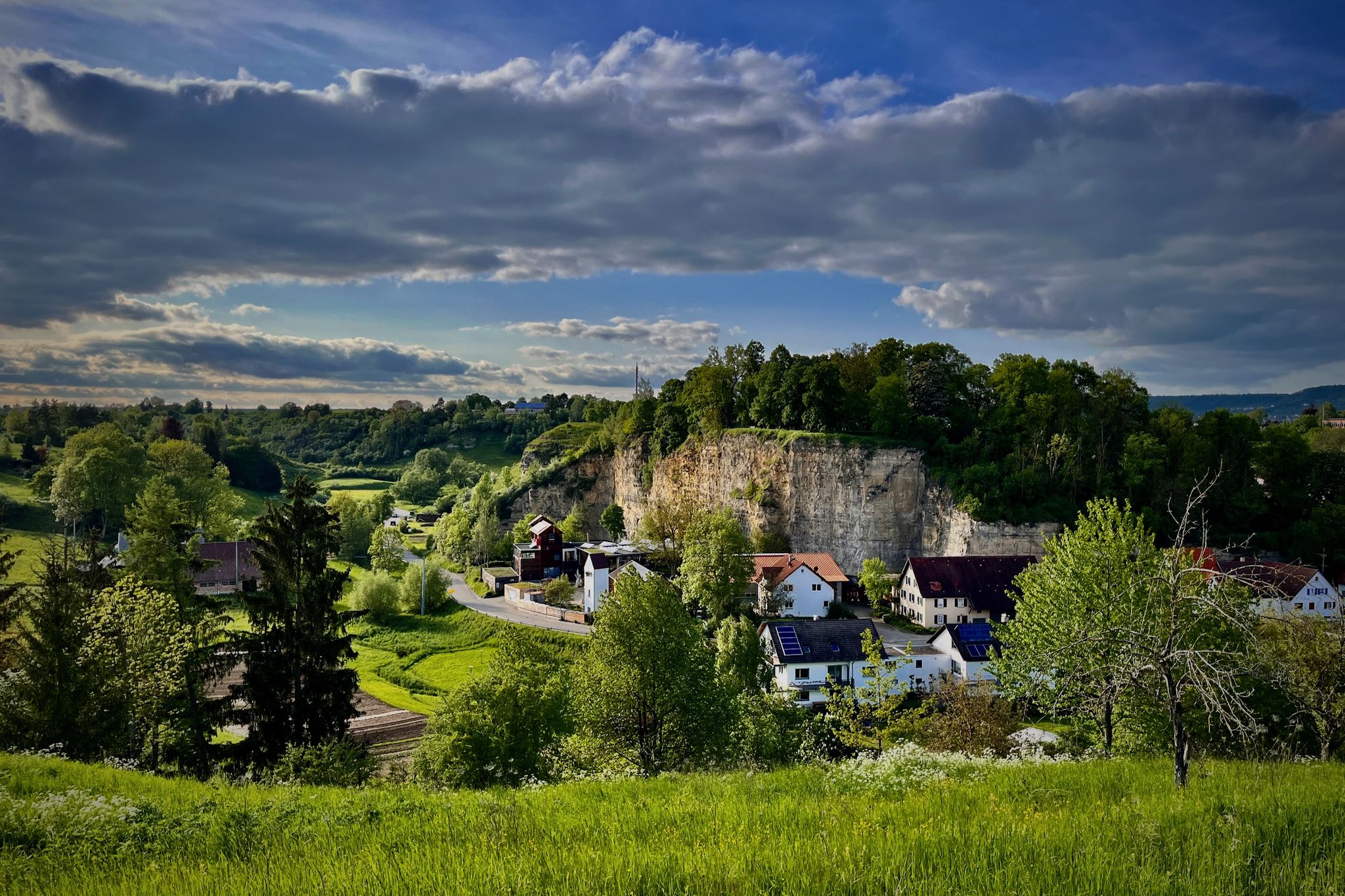 Das Reustener Steinbruchpanorama