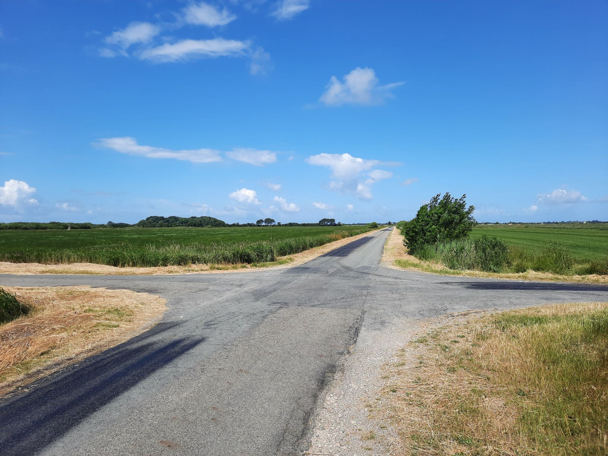 Eine Kreuzung und keine Ampel
