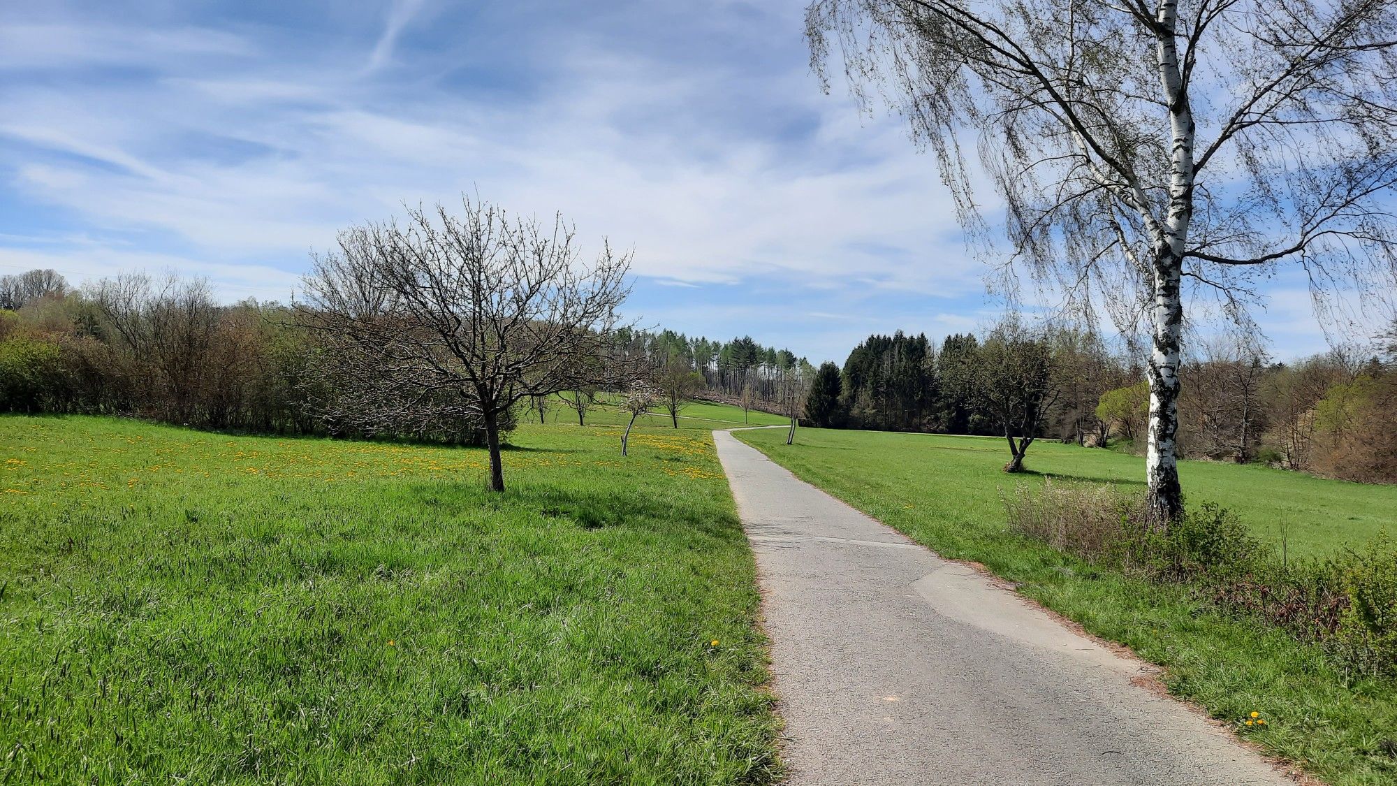 Nahe Trinkwasserpumpwerk mit Blick Richtung Wehen