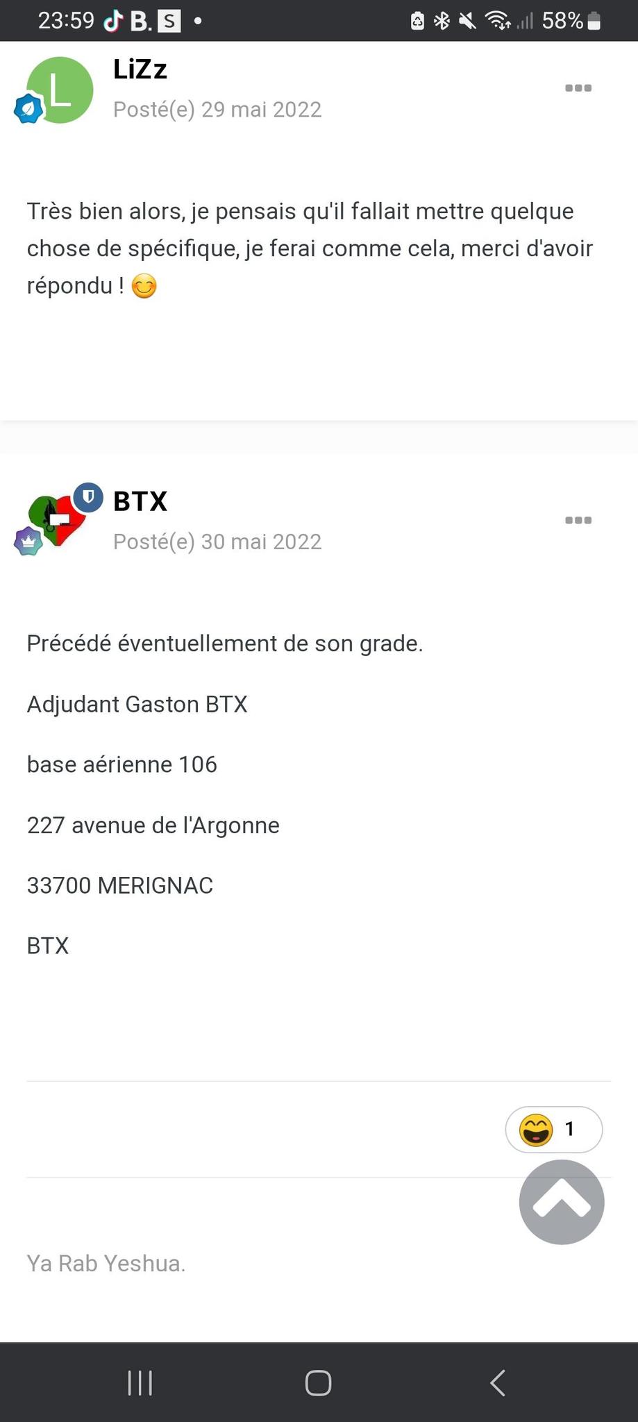 user avatar