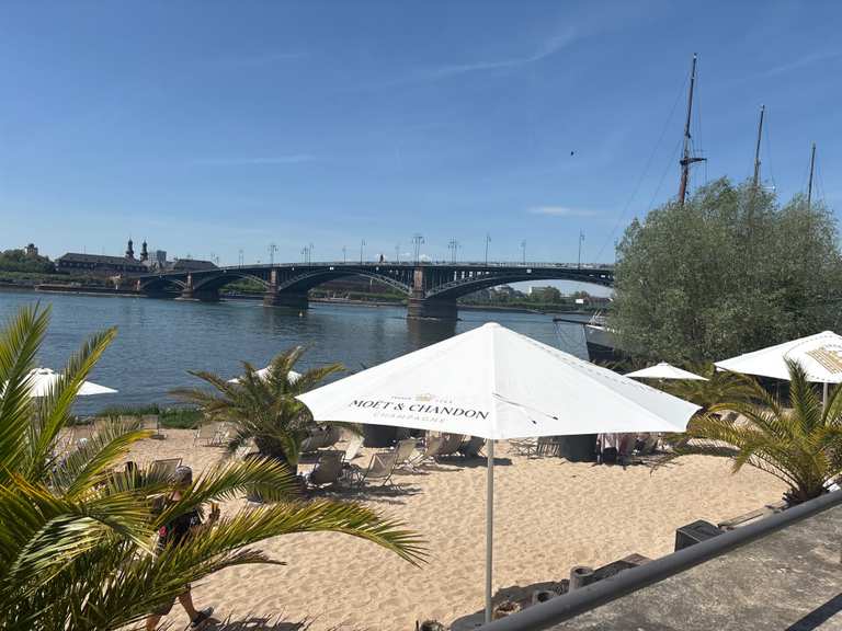 Sommer, Sonne, Strand.... Tour durch Mainz ☀️🏖️⛪️🍺🍕 | Wanderung | Komoot