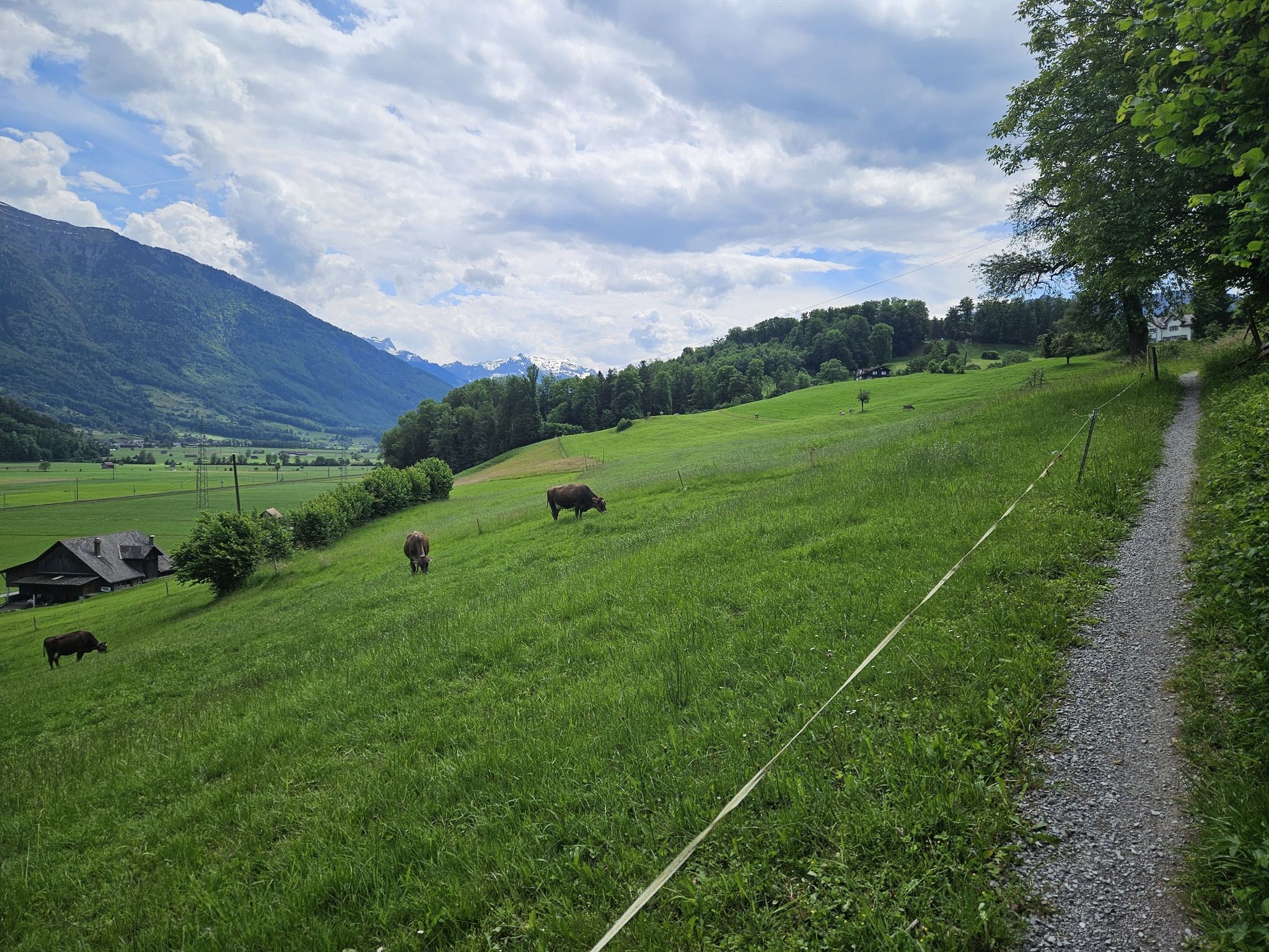 Nochmals tüchtig duruf nach Maria Bildstein.