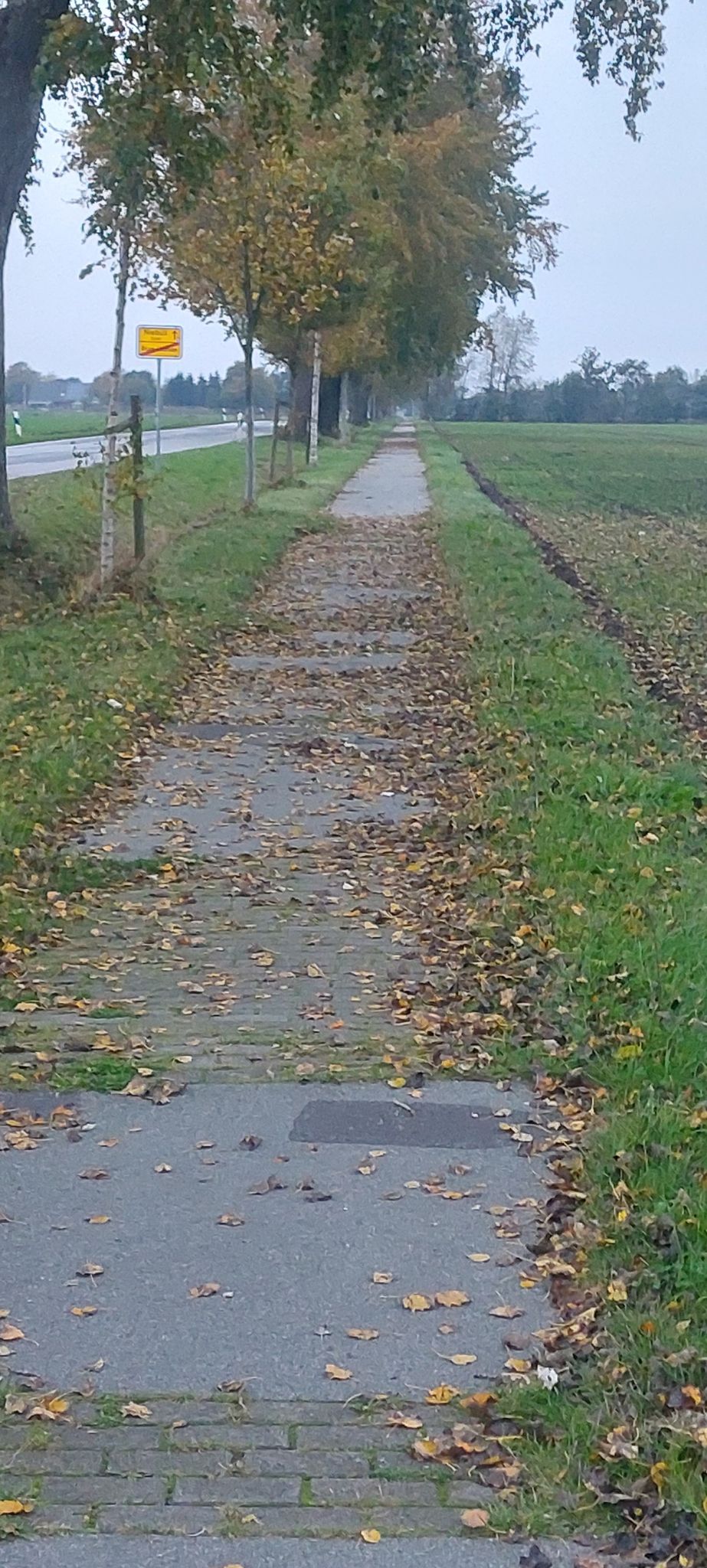Nur noch kaputt der fahrradweg