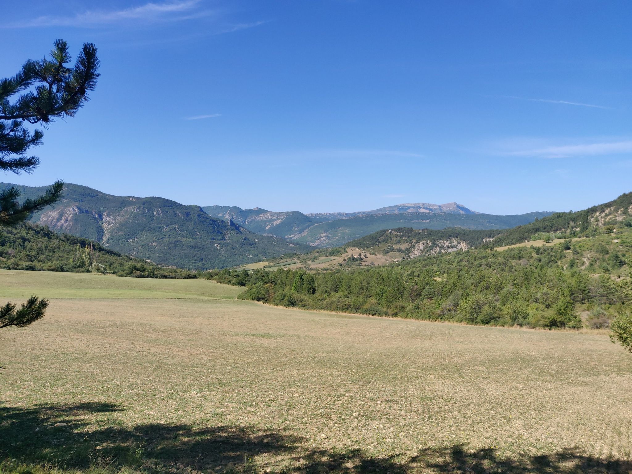 du col vers Lamotte Chalencon