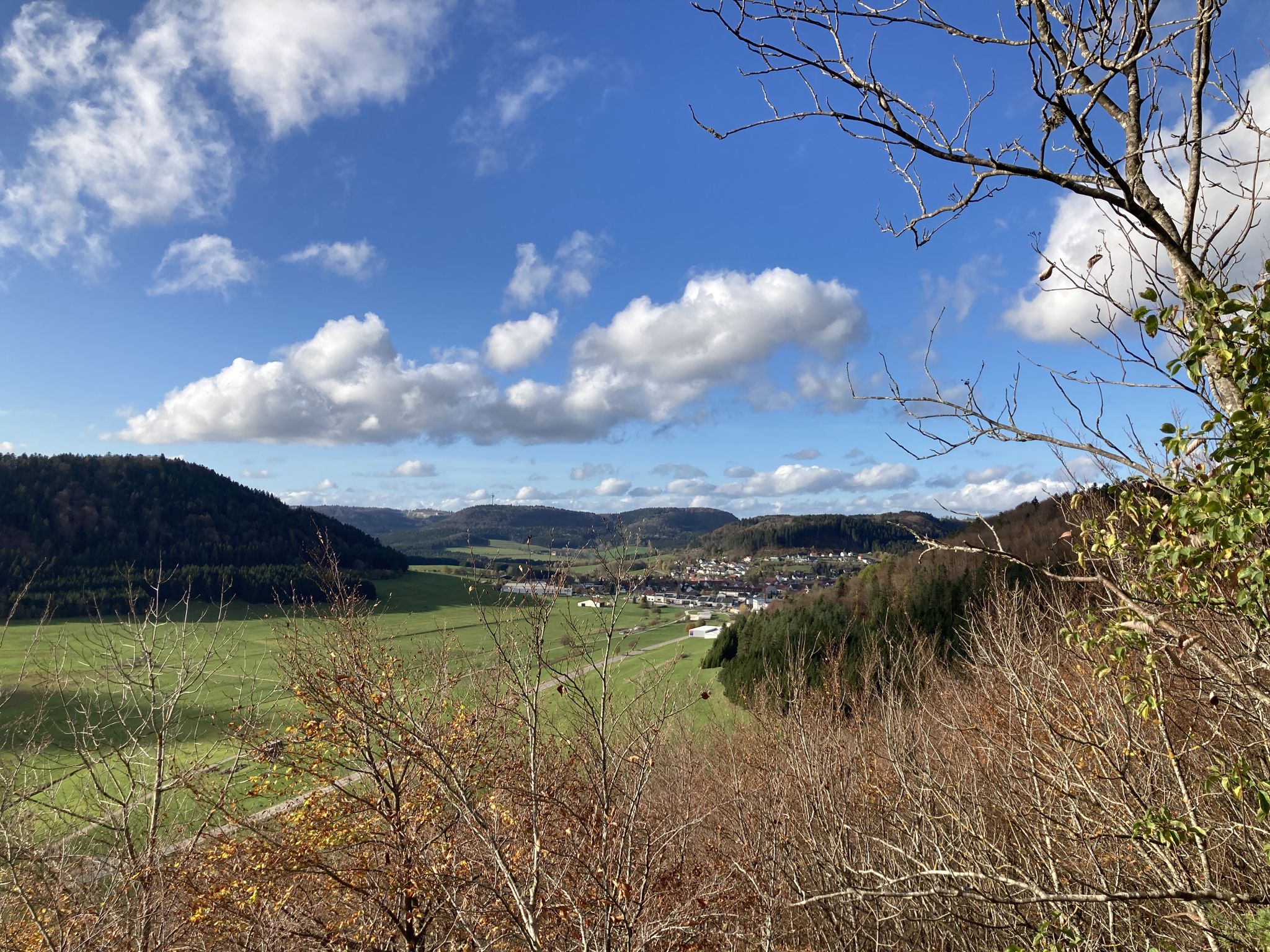 Blick vom Spitzfels nach Tieringen