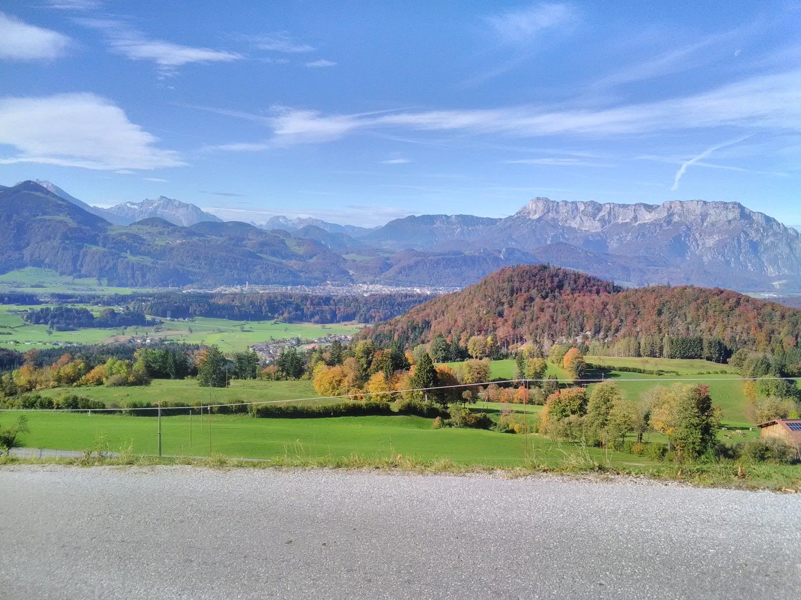schöne Sicht auf Hallein