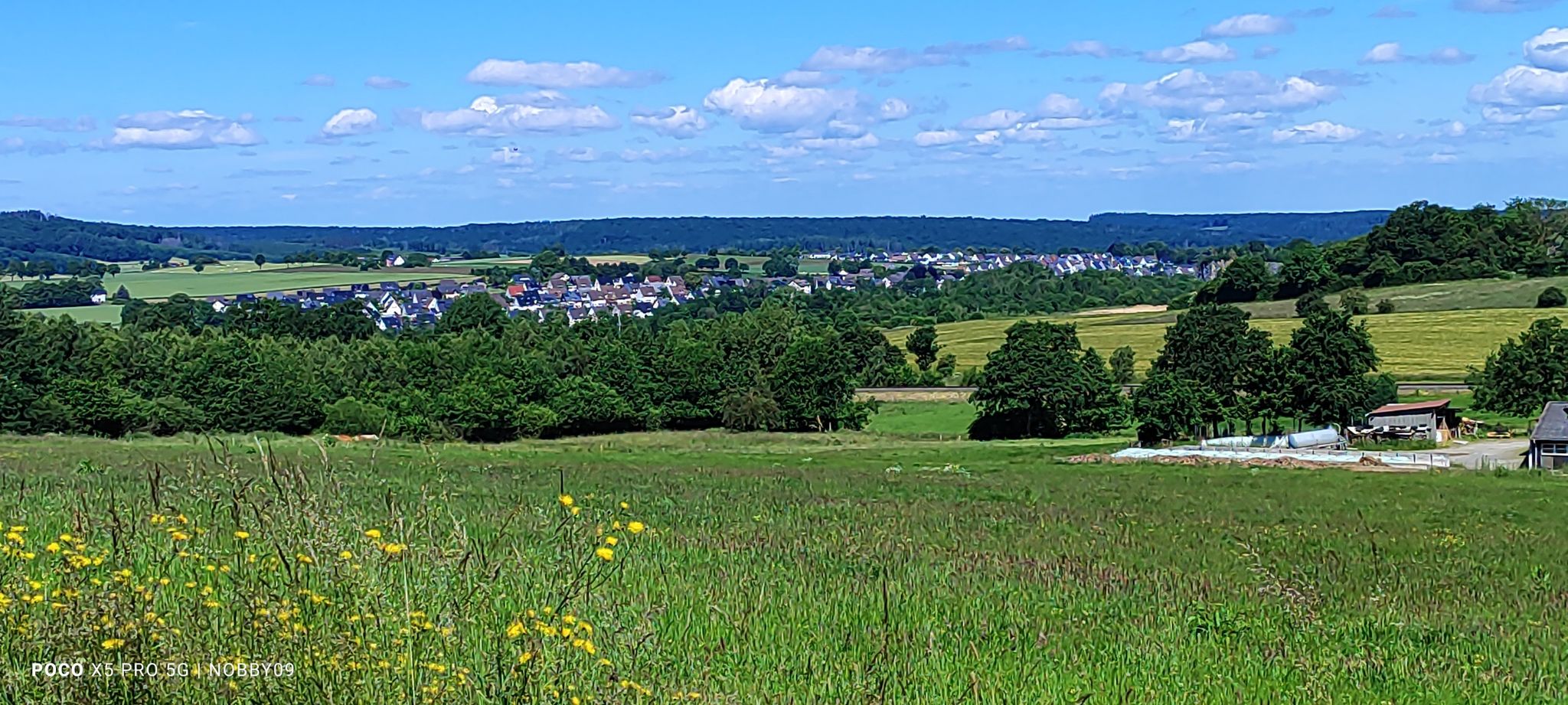 Blick vom Tüppel auf die südlichen Siedlungen von Warstein