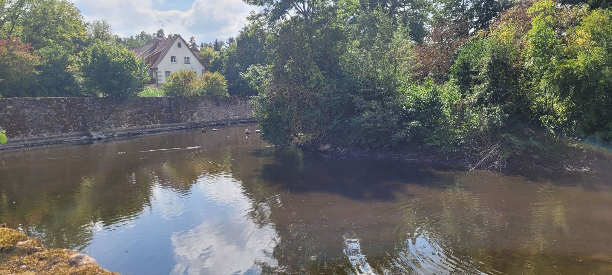 In Wiedersbach auf der Insel müsste eigentlich ein Gebäude stehen🤔