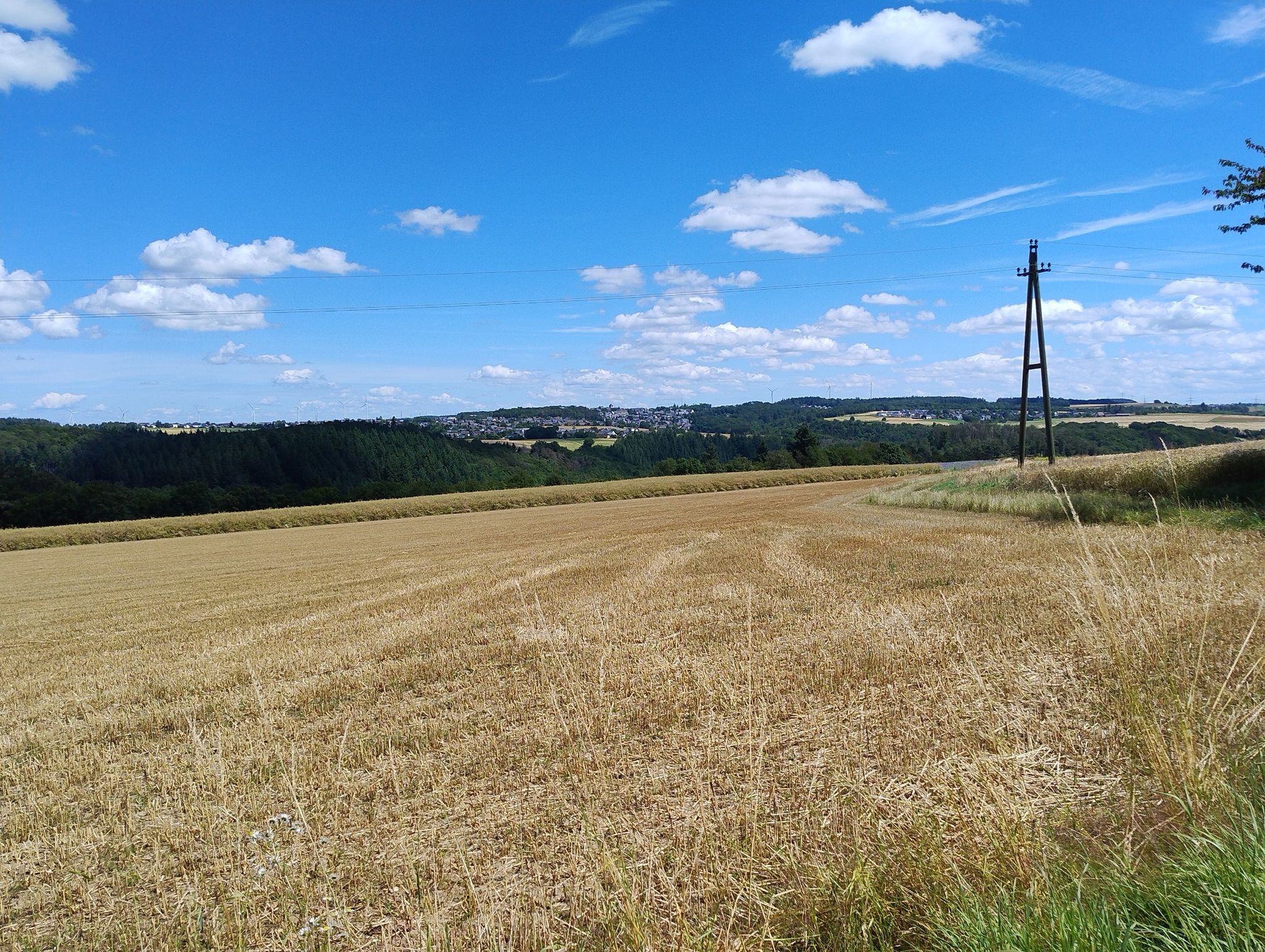 Aussicht auf Liesenfeld, Emmelshausen und Basselscheid