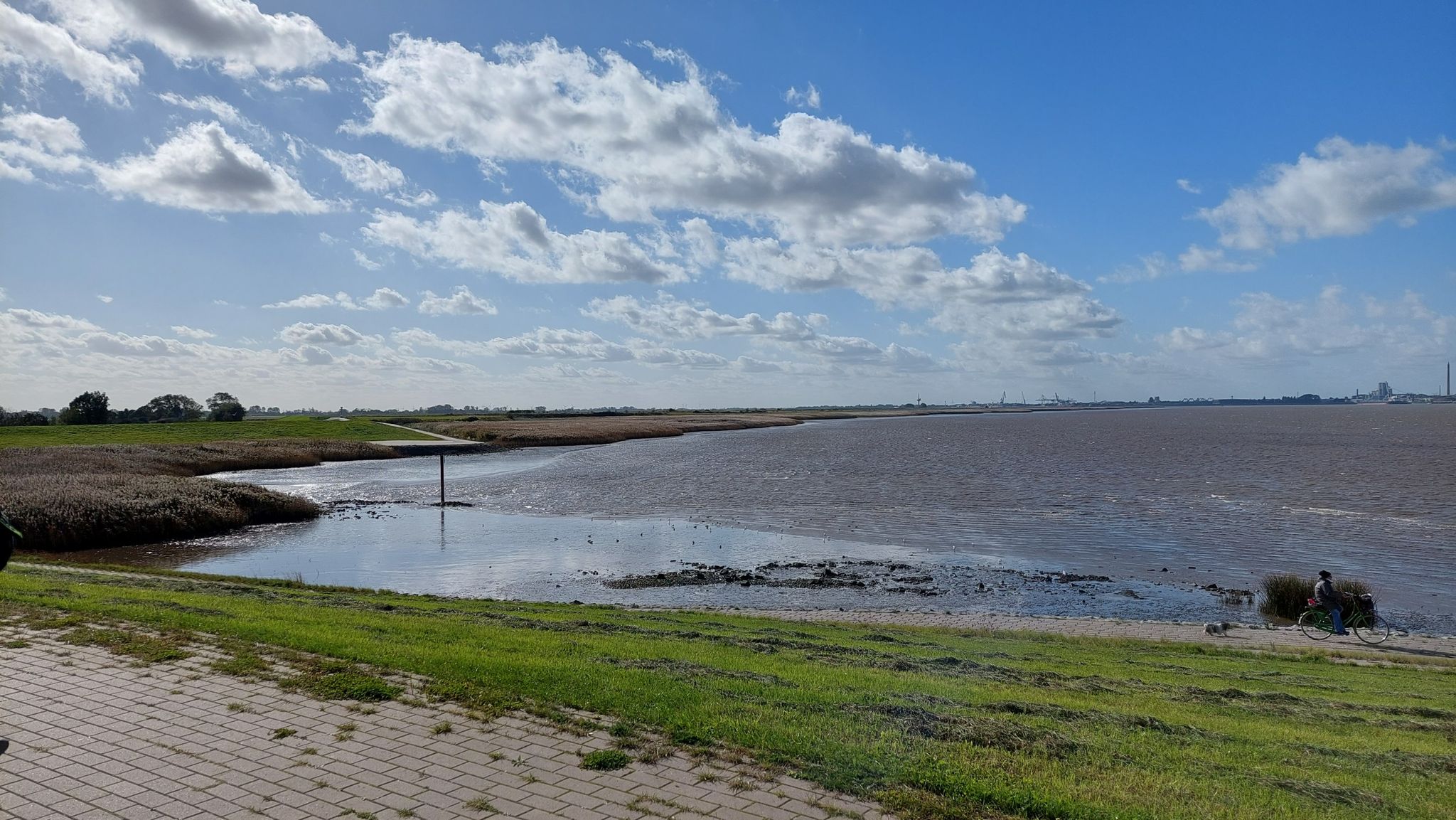 Mündung der Alten Lune in die Weser