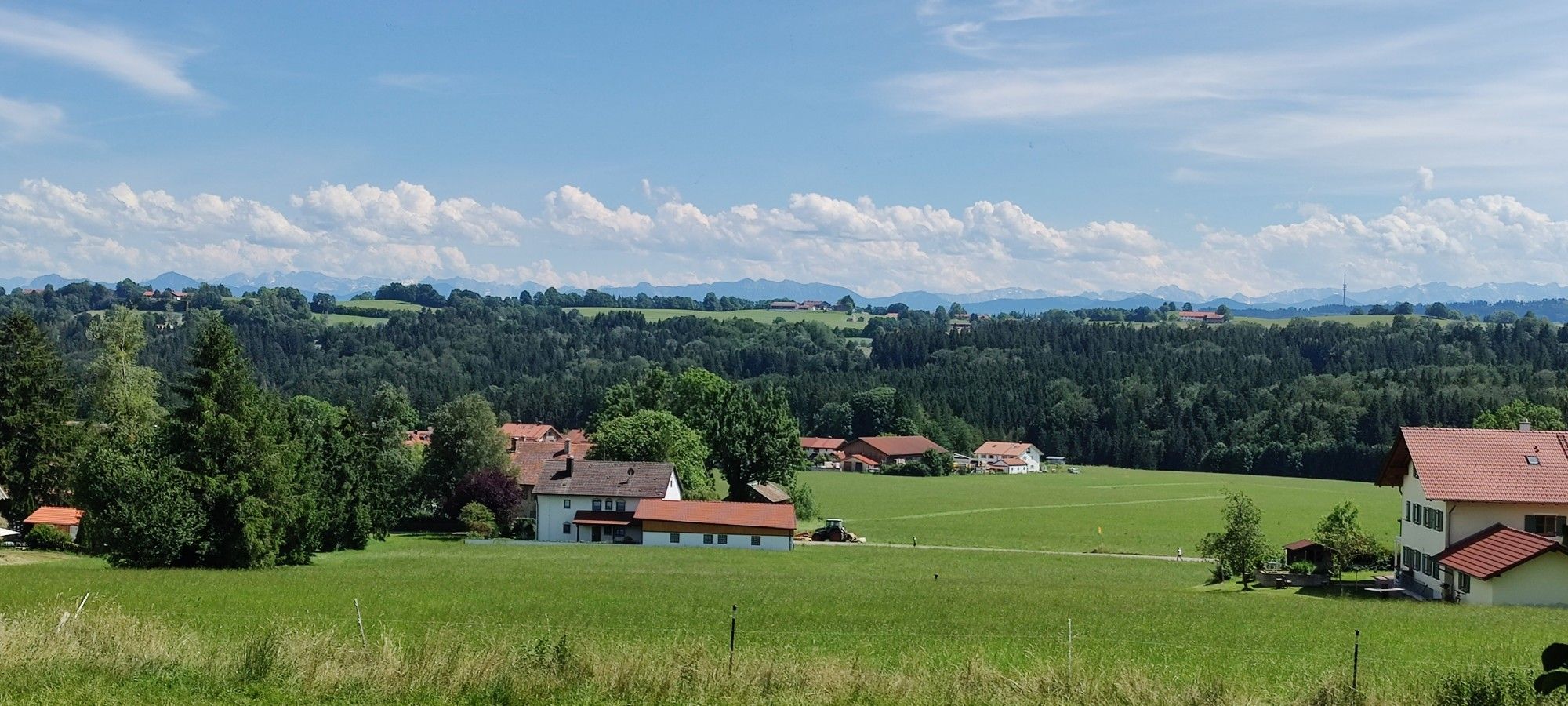 Bergpanorama über Wessobrunn