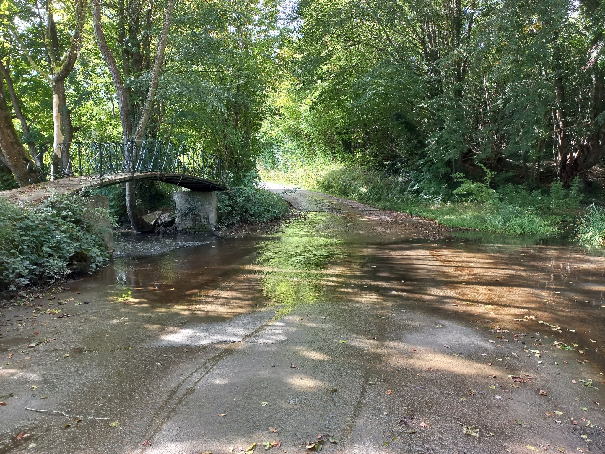 route submergée