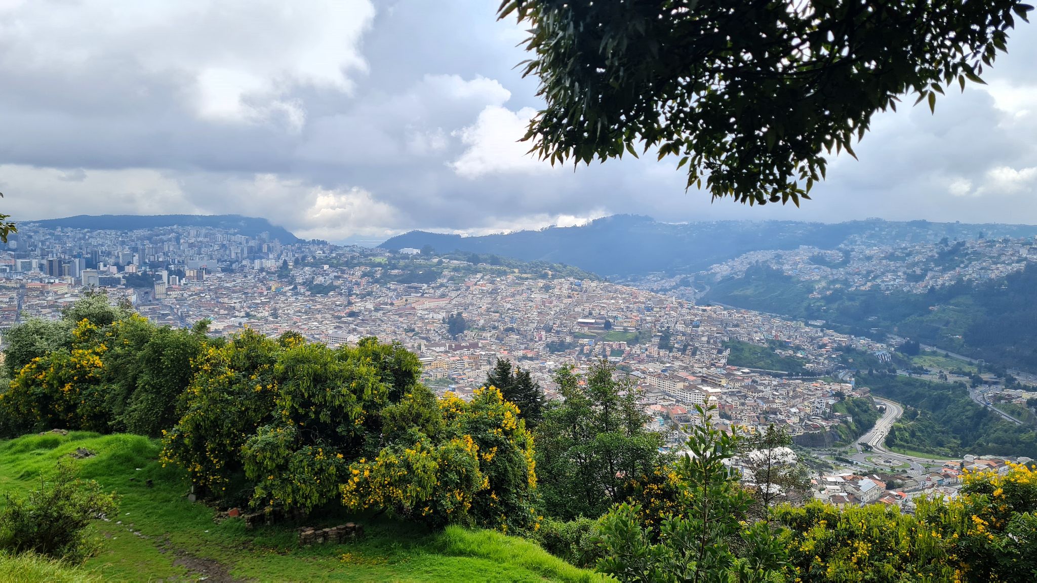 Blick über Quito