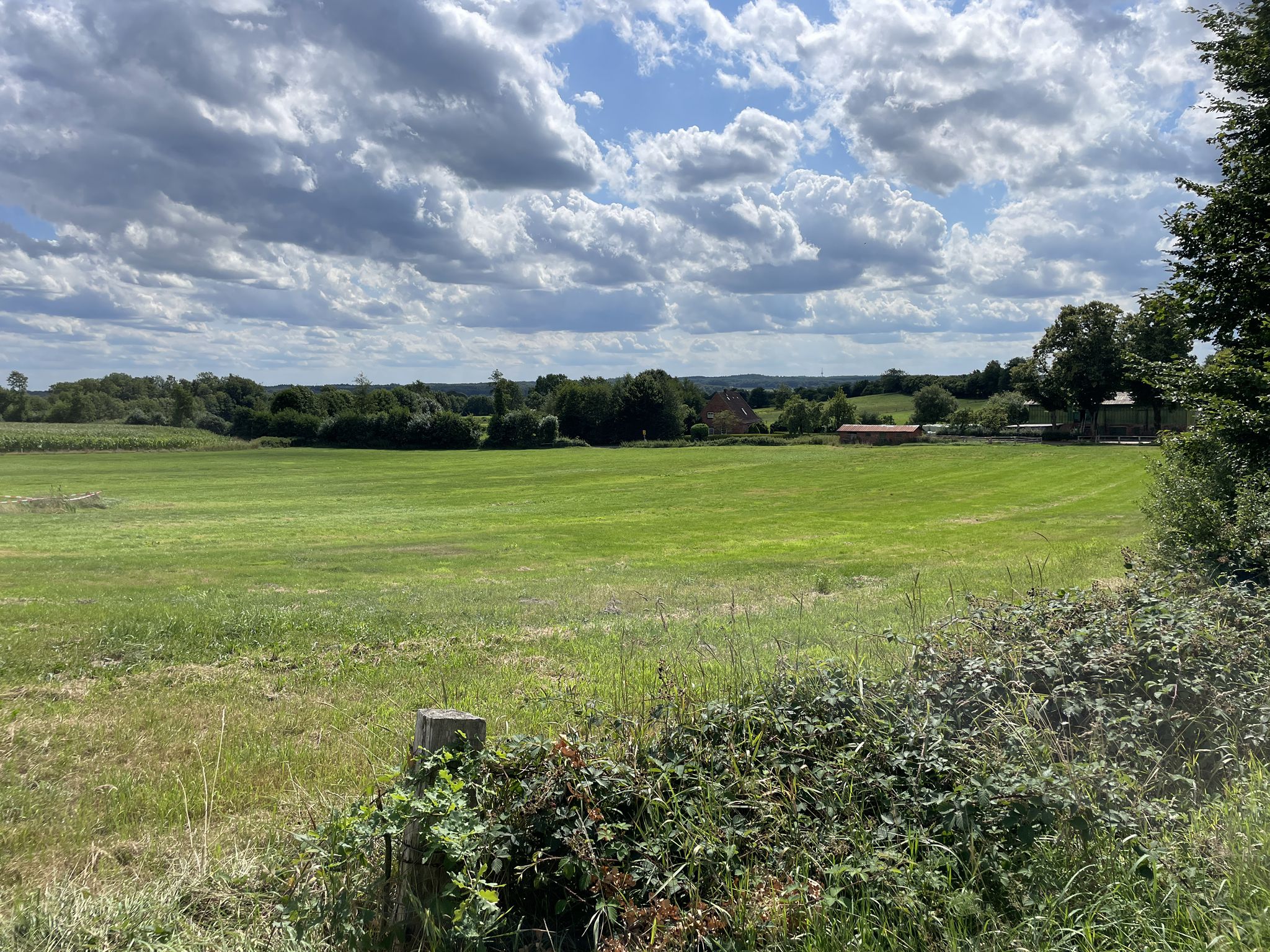 die Landschaft - ganz anders als der Naturpark Holsteinische Schweiz