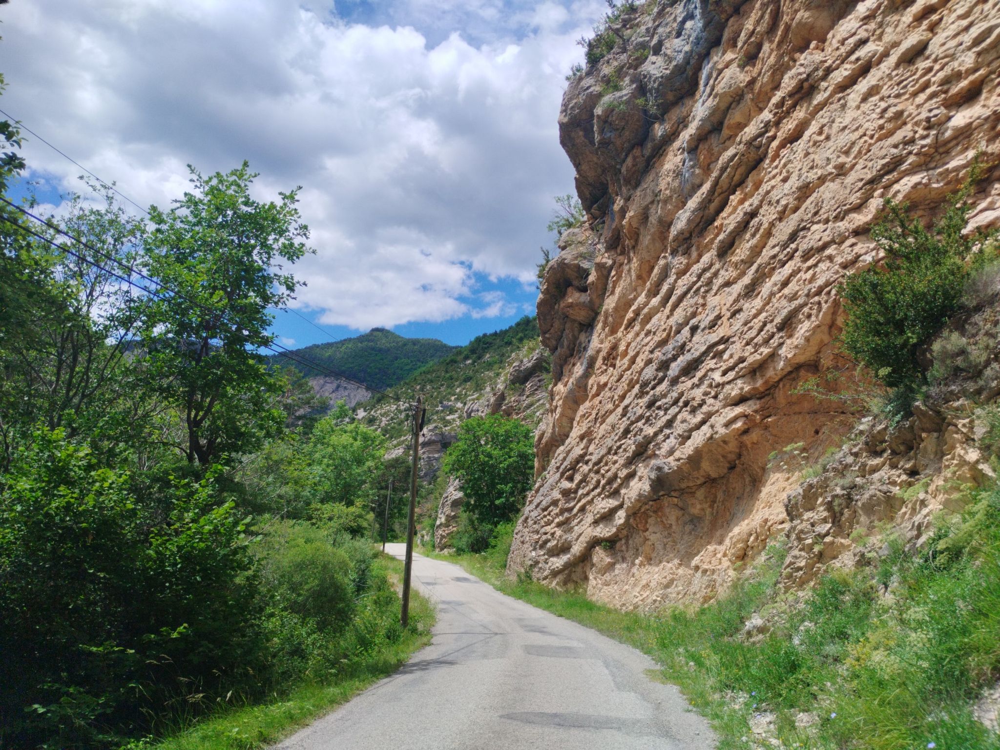 tolle Landschaft, D130 nach Villebois