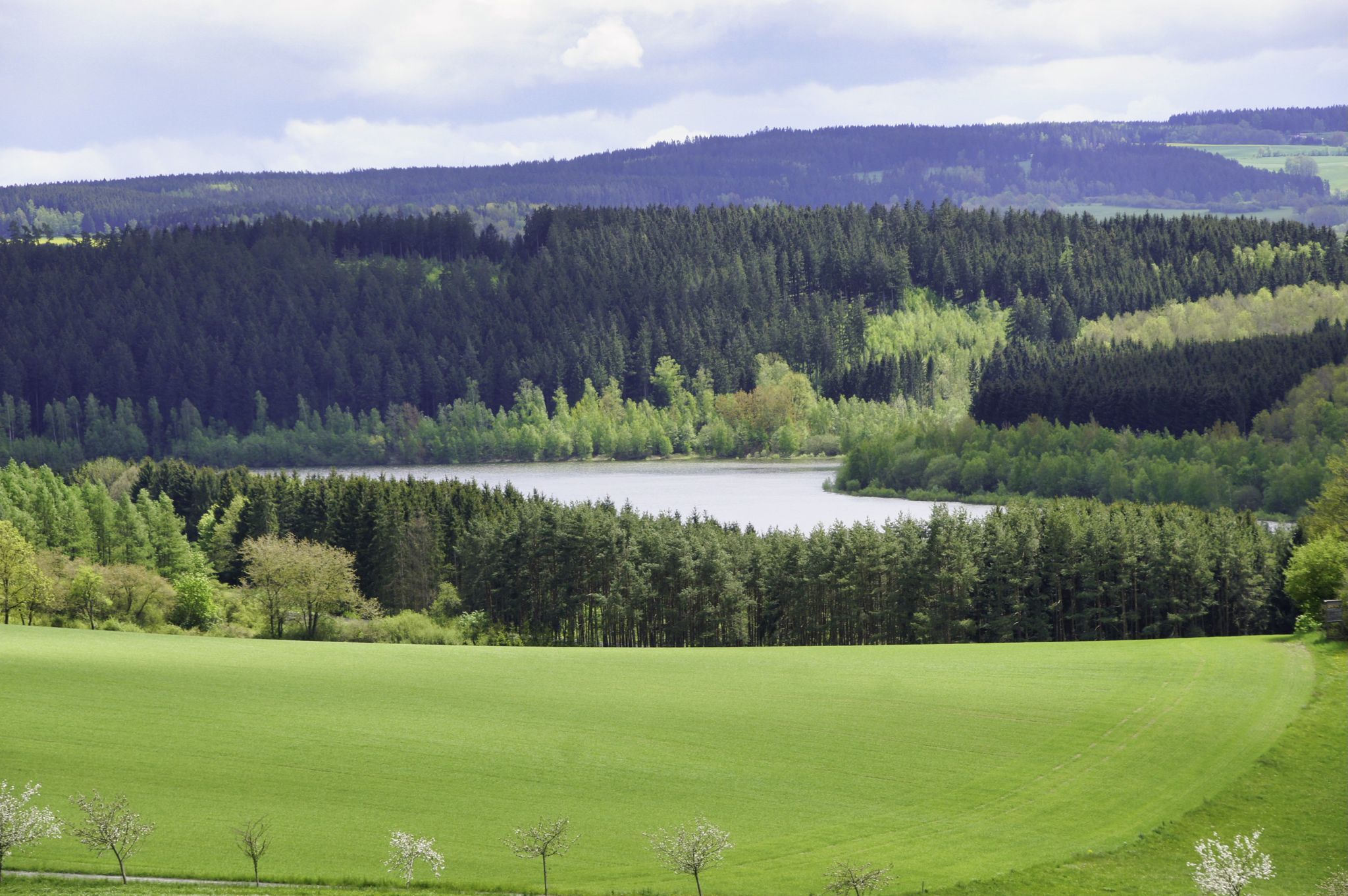 Blick auf Talsperre Dröda