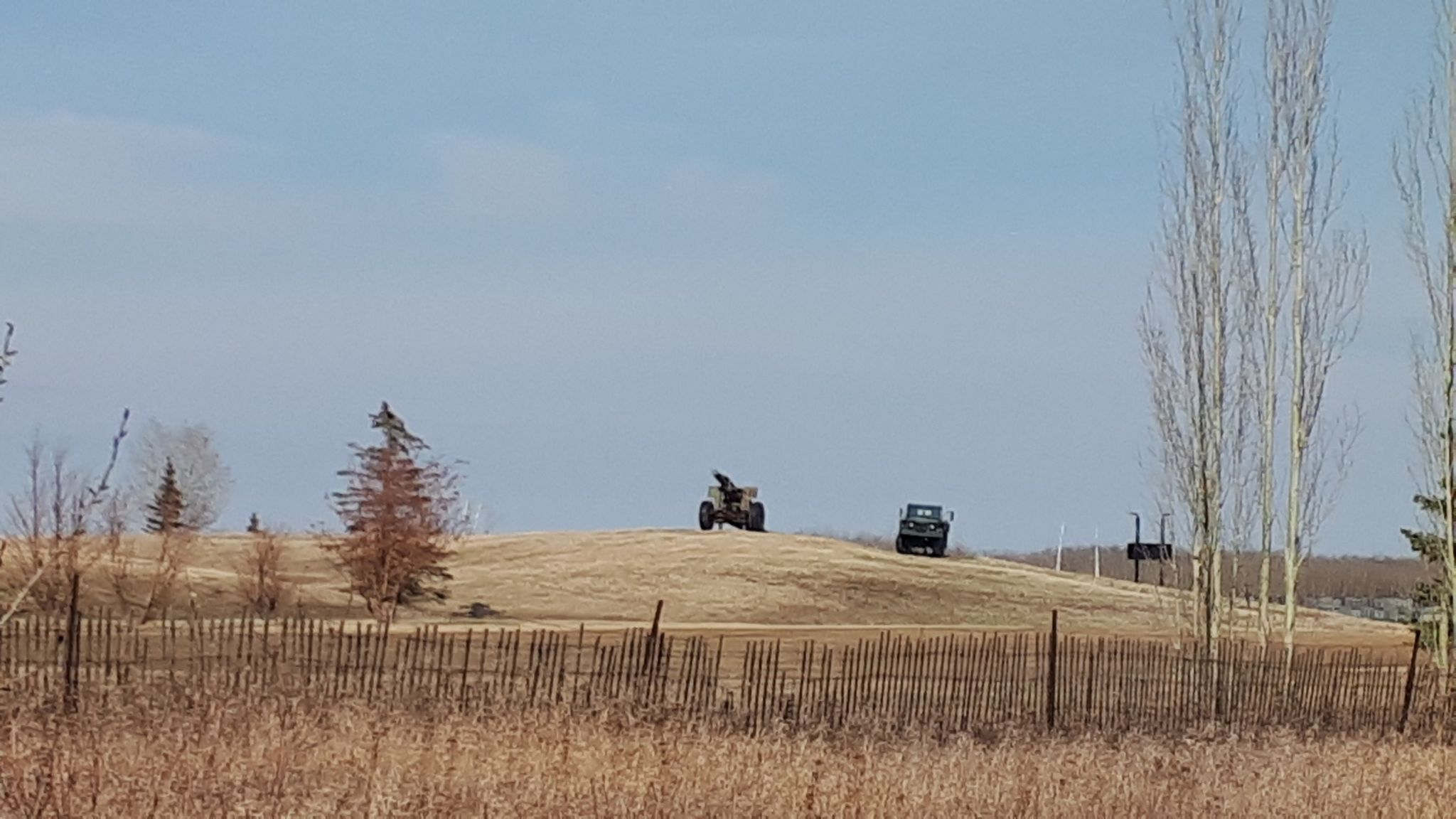 Southern perimeter of CFB Edmonton