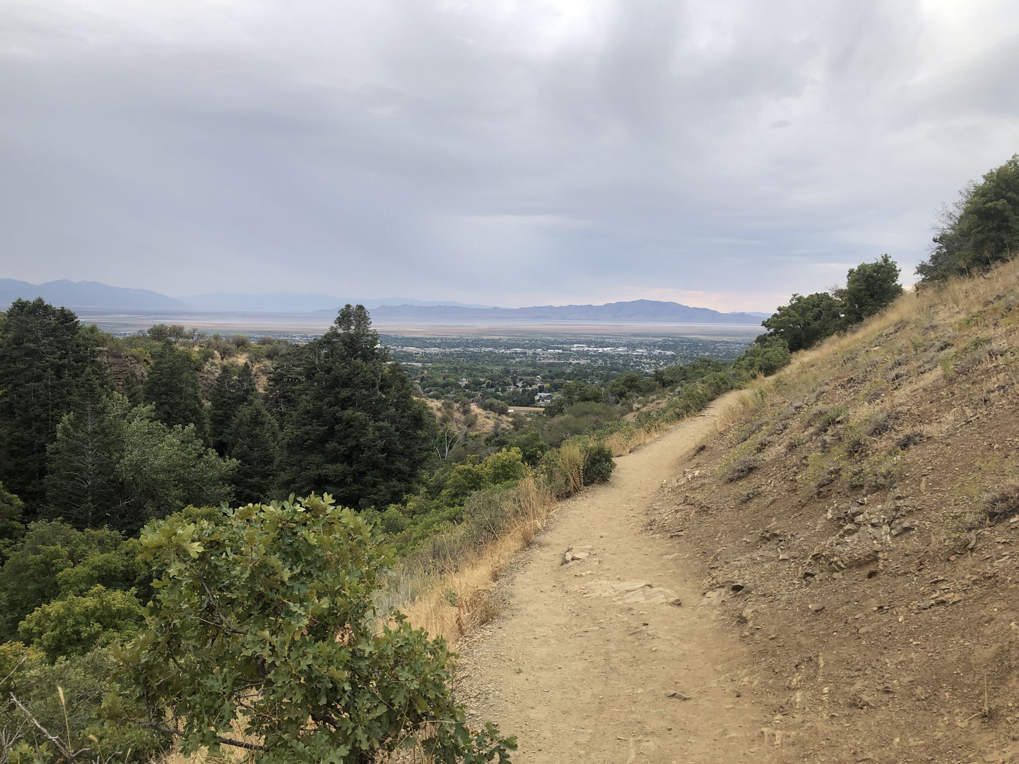 Antelope island in the distance