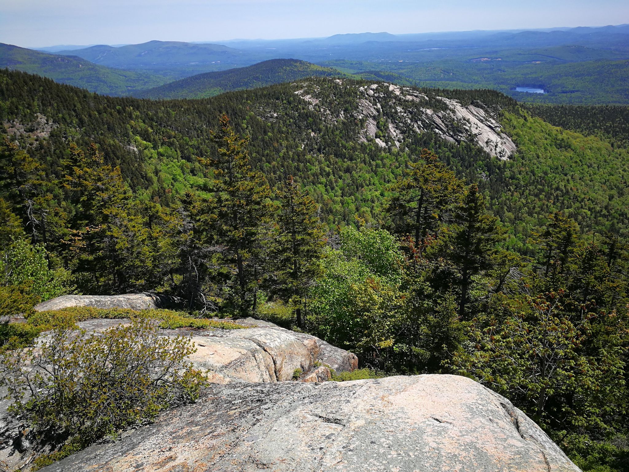 Panoramic view of a vast green mountain range under a clear sky. - Piper Trail