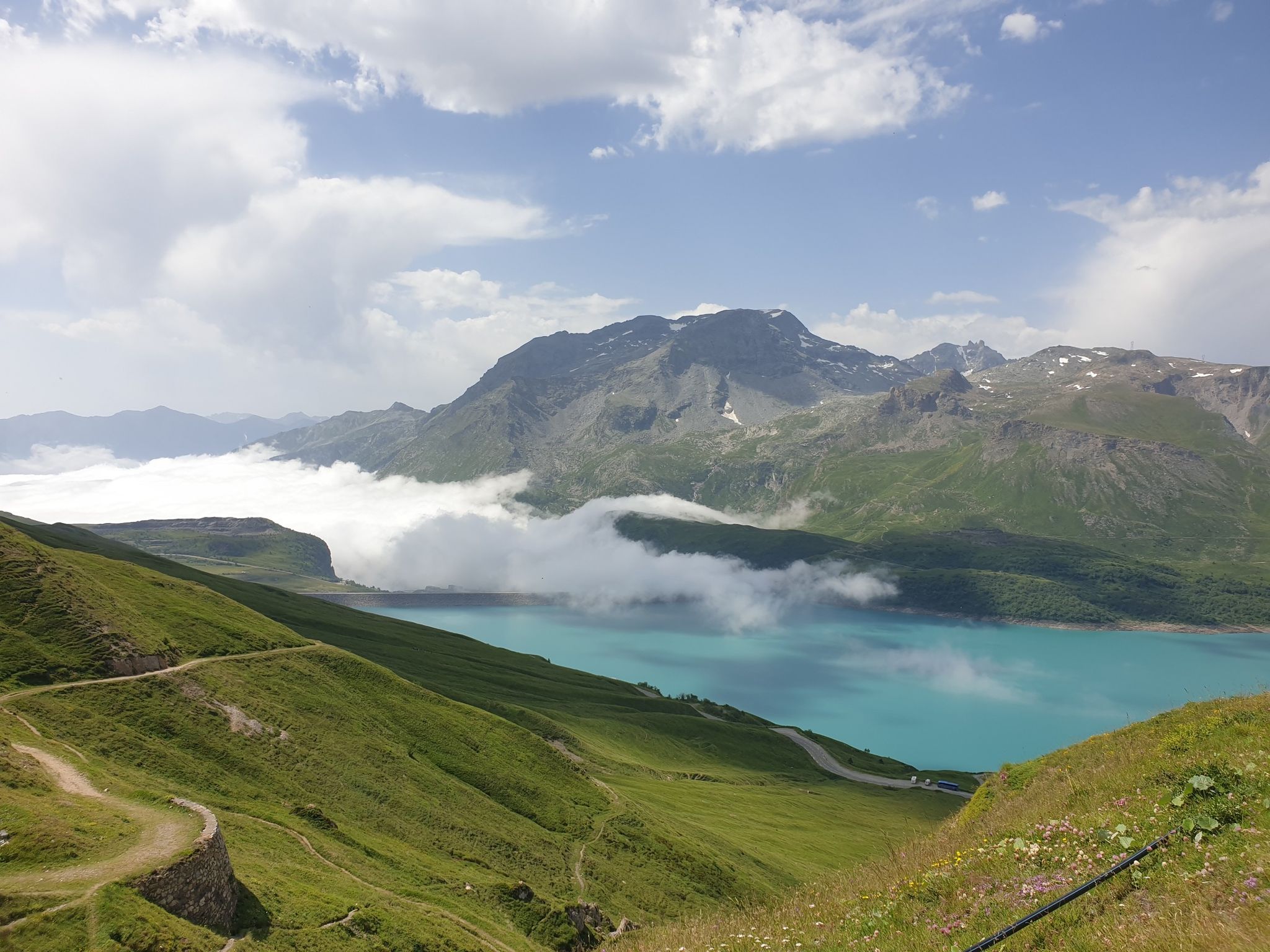 vue du barrage  depuis le fort des ronces