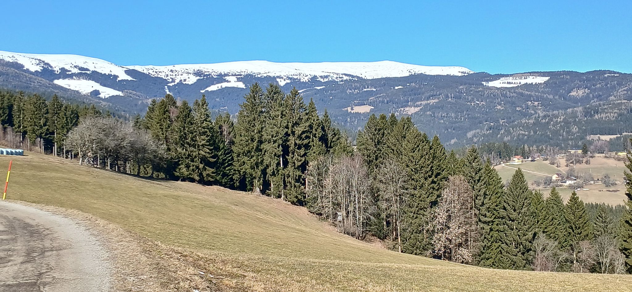 Schnee genug da oben, Saualpe
