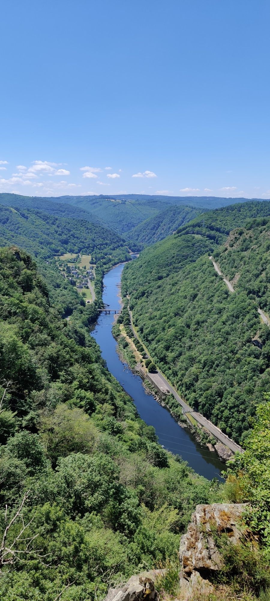 Aval du barrage