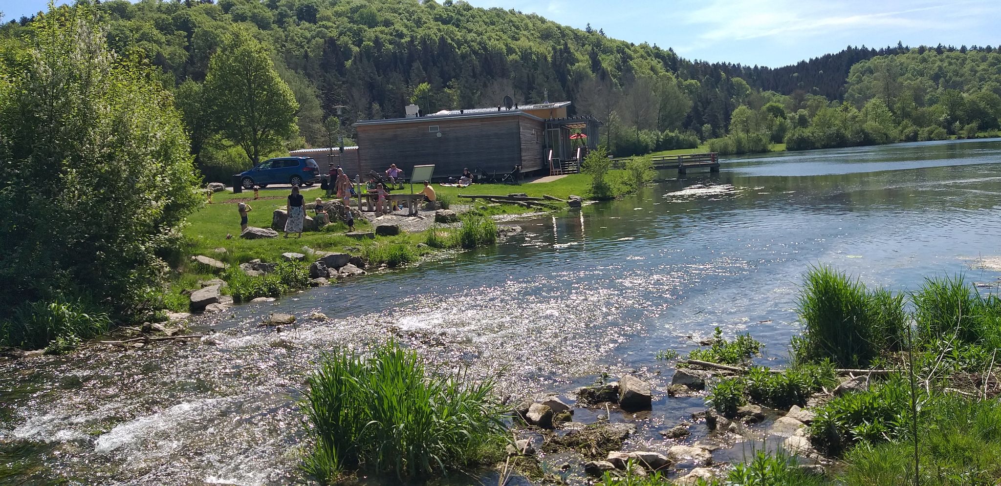 Badestelle am Lauchertsee