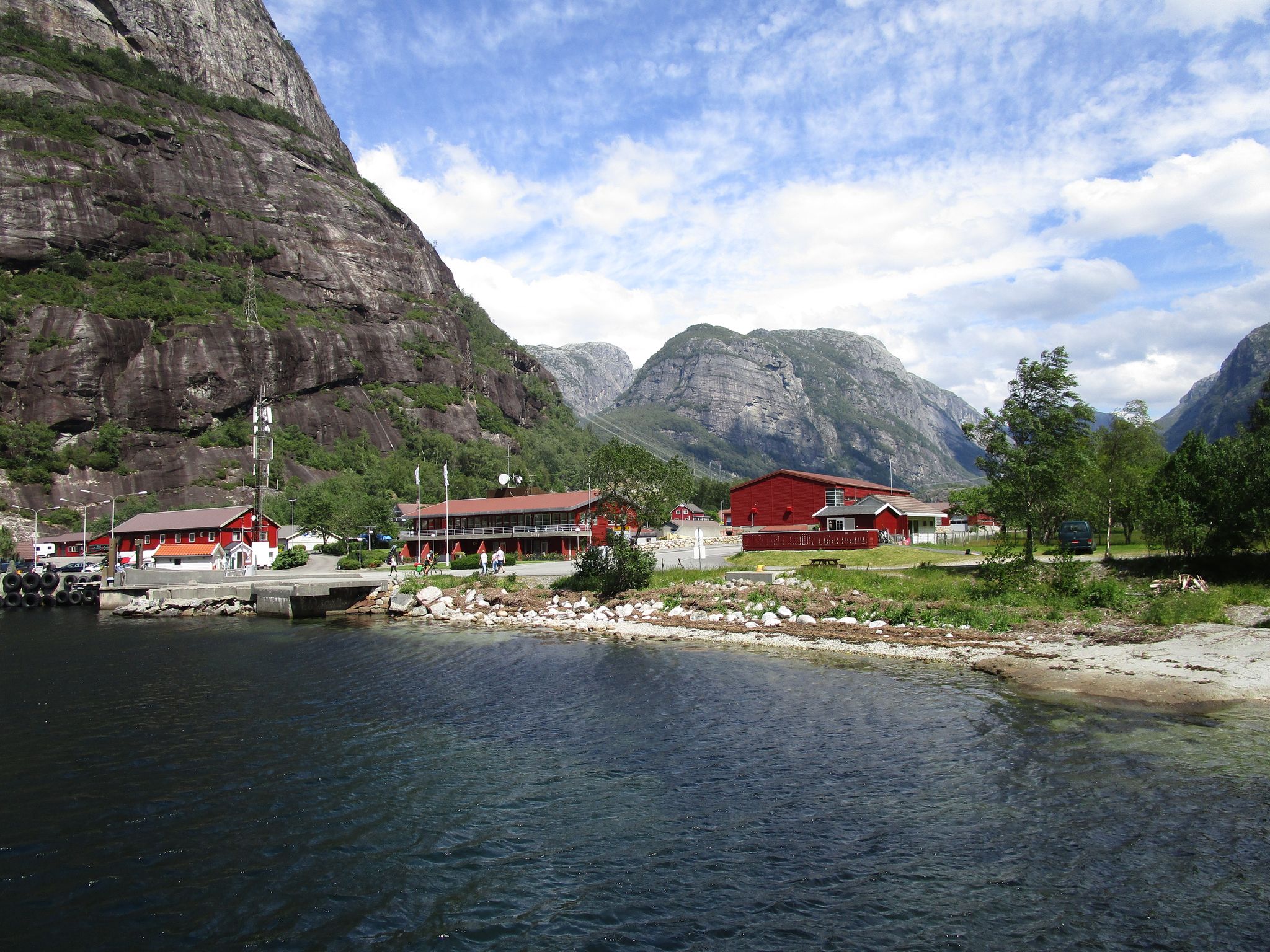 Lysebotn mit zehn ständigen Einwohnern