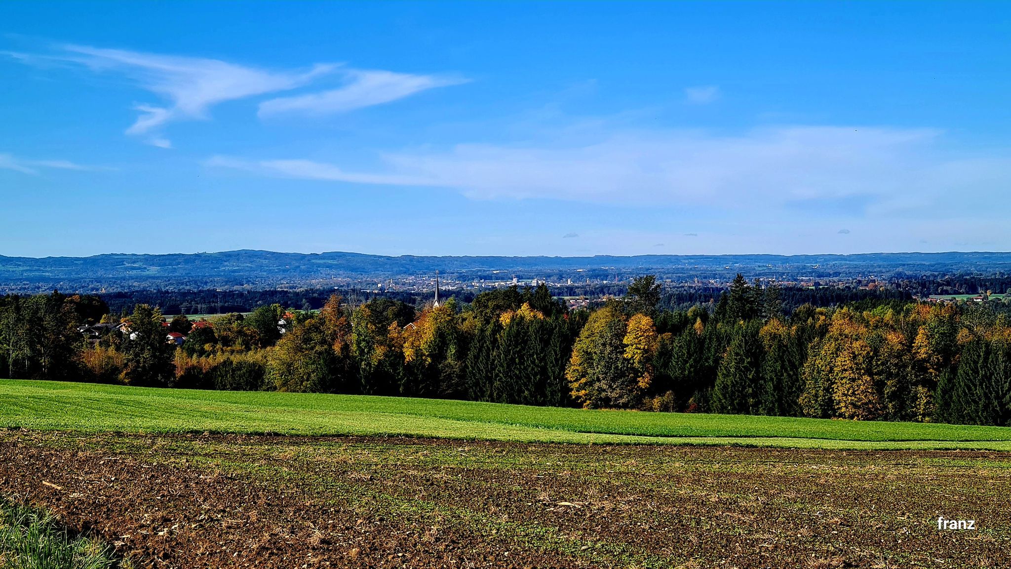 Blick nach Rosenheim